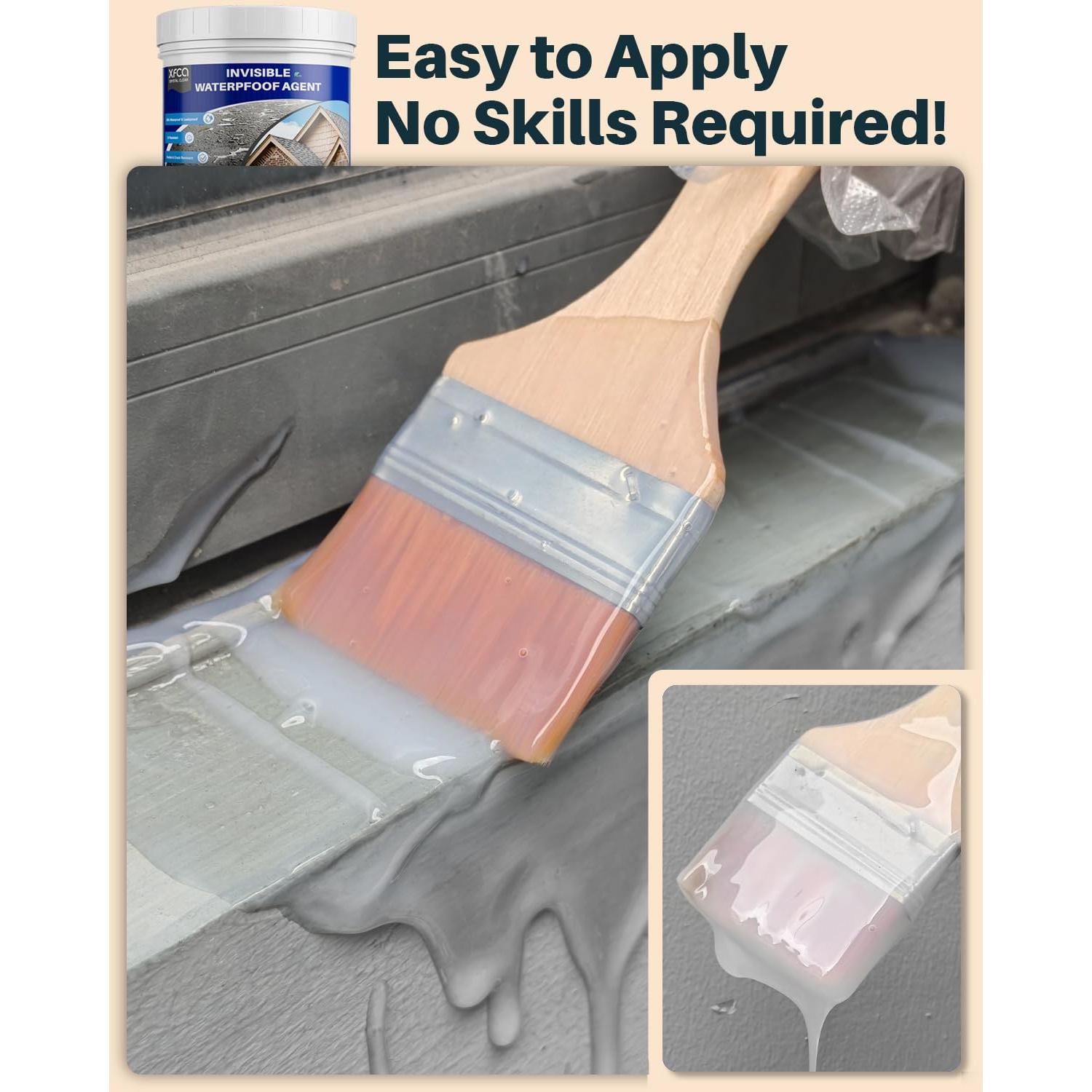 Sellador Impermeable Transparente 500ml XFCA para Interiores y Exteriores