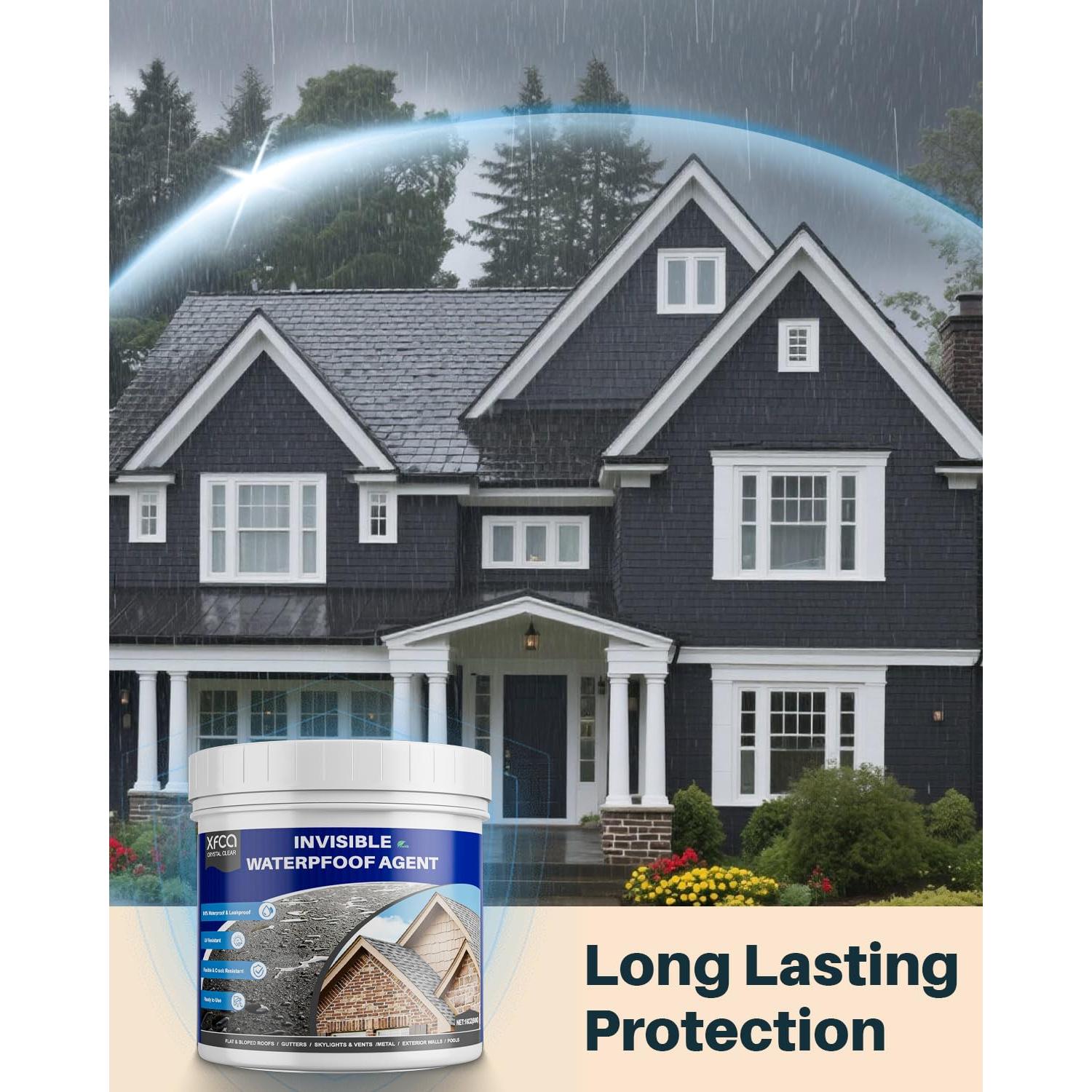 Sellador Impermeable Transparente 500ml XFCA para Interiores y Exteriores