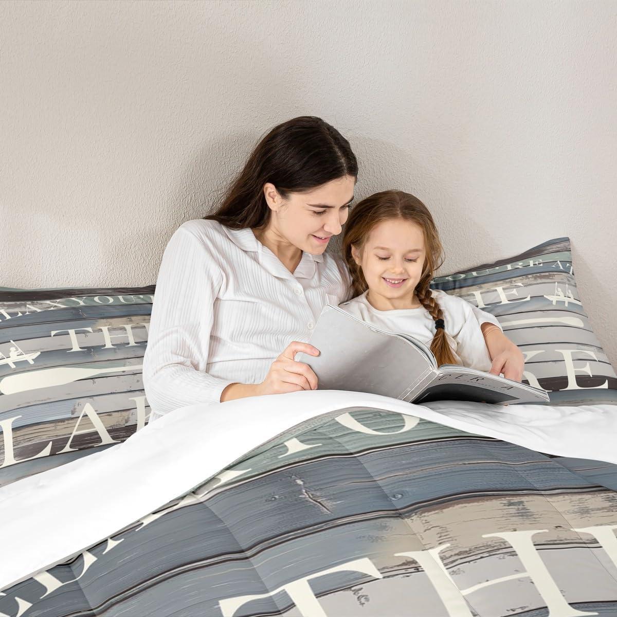 Juego de Edredón Individual Homewish Lake House 2 Piezas