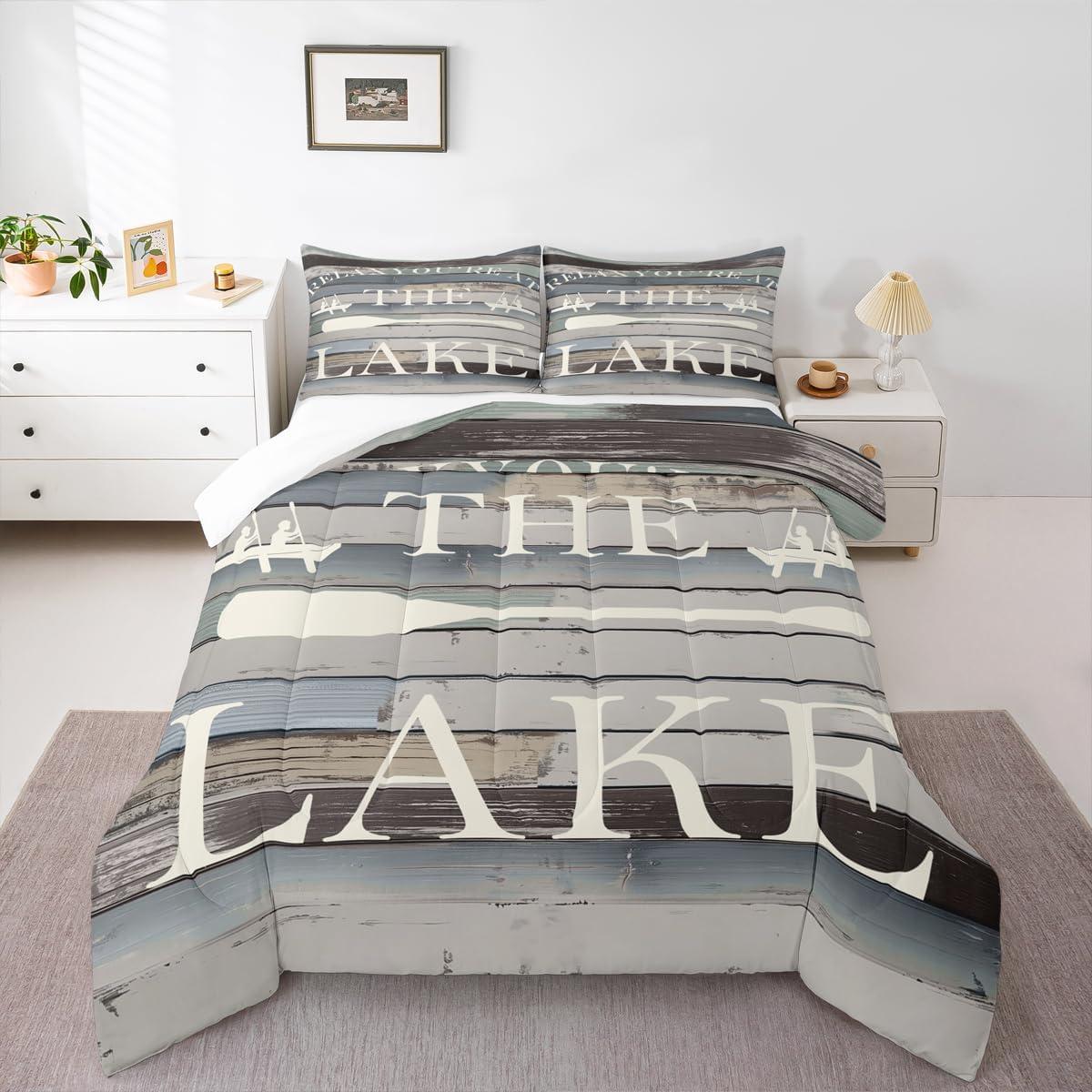 Juego de Edredón Individual Homewish Lake House 2 Piezas