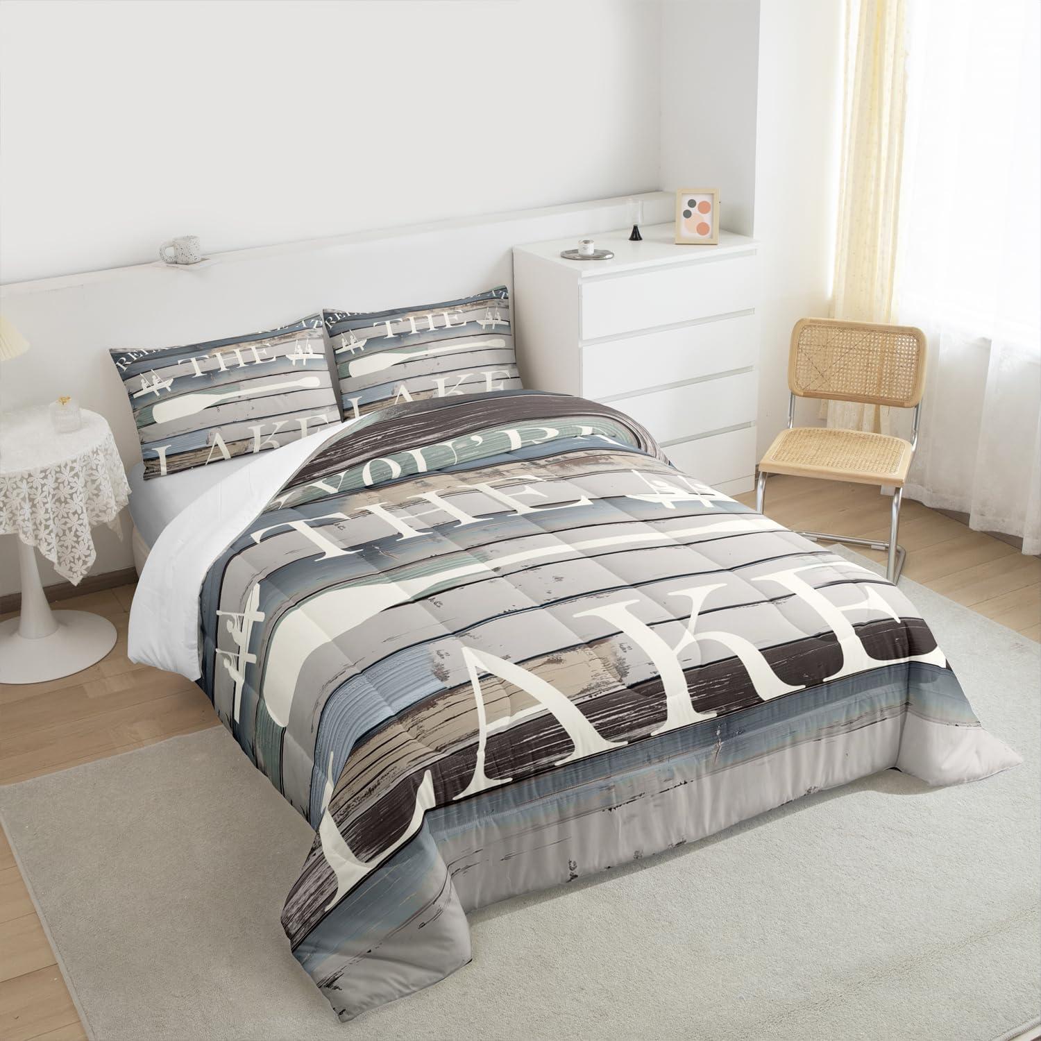 Juego de Edredón Individual Homewish Lake House 2 Piezas