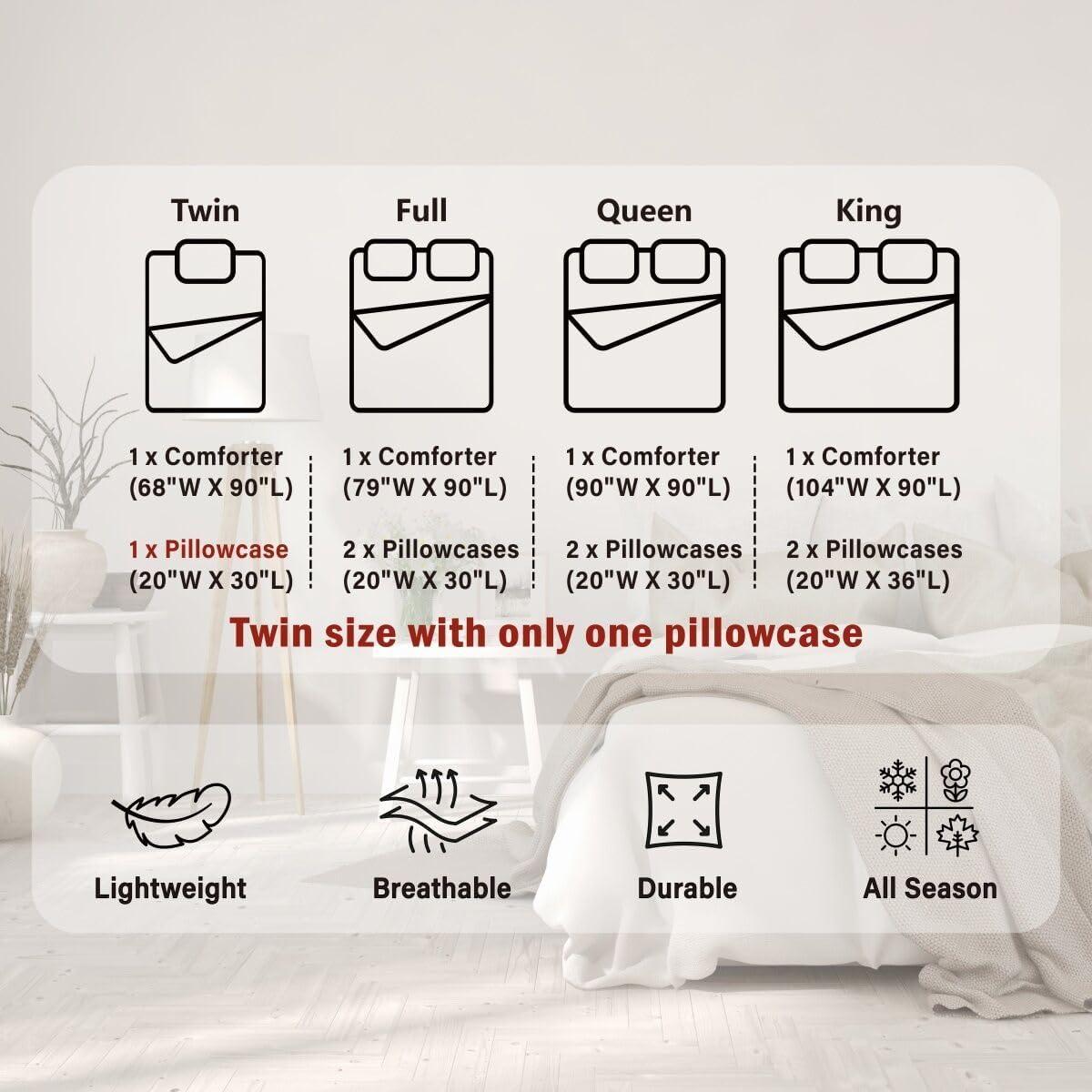 Juego de Edredón Individual Homewish Lake House 2 Piezas