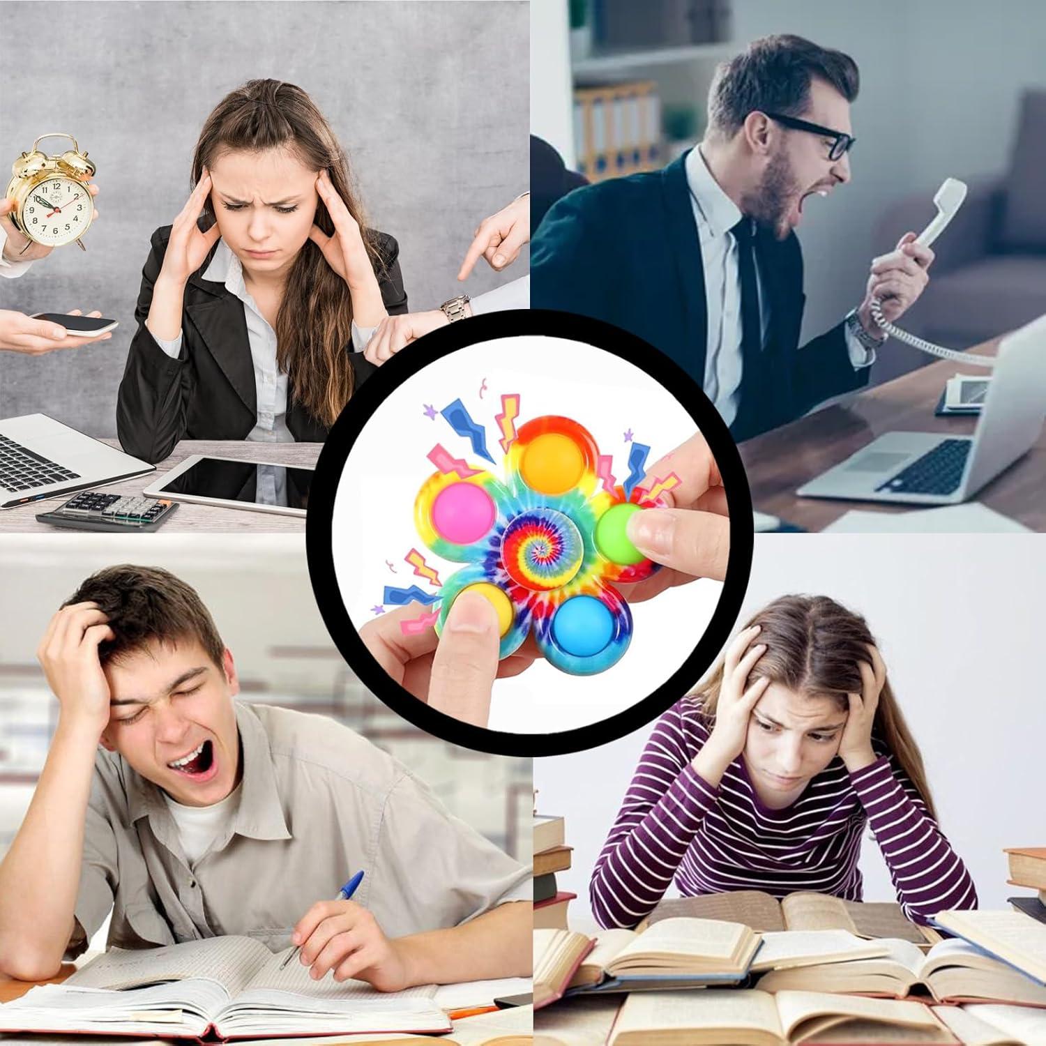 Juego de 6 Fidget Spinner QUHIU, Juguetes Sensoriales