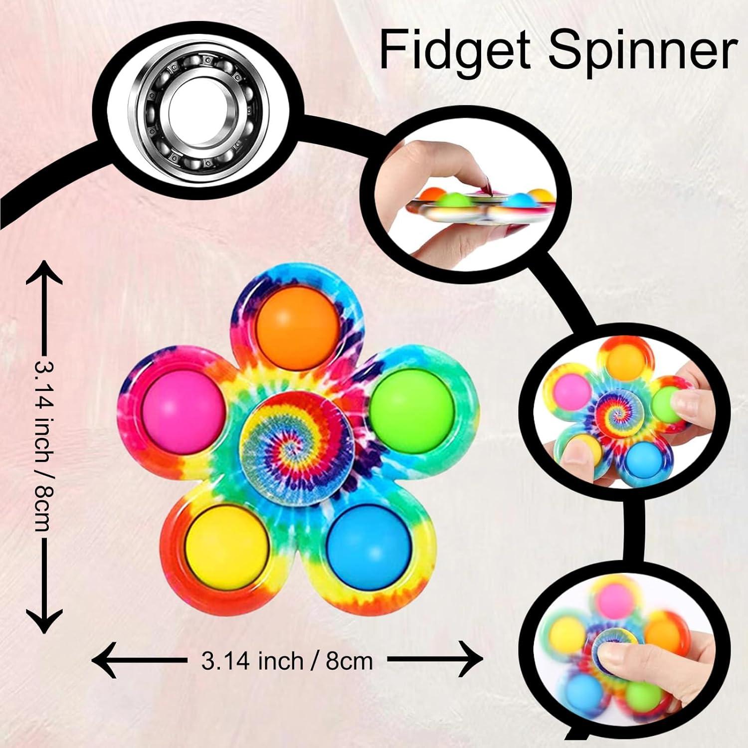Juego de 6 Fidget Spinner QUHIU, Juguetes Sensoriales