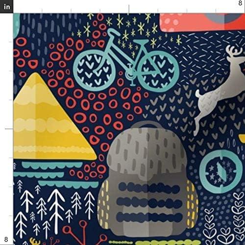 Tela Chiffon Spoonflower Aventura Escandinava 100% Poliéster