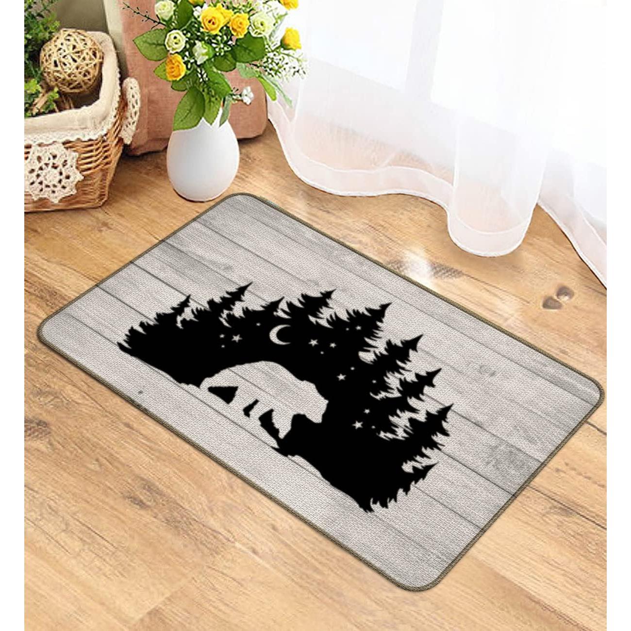 Alfombra de Entrada M-Qizi Oso 76.2x43.2cm Antideslizante