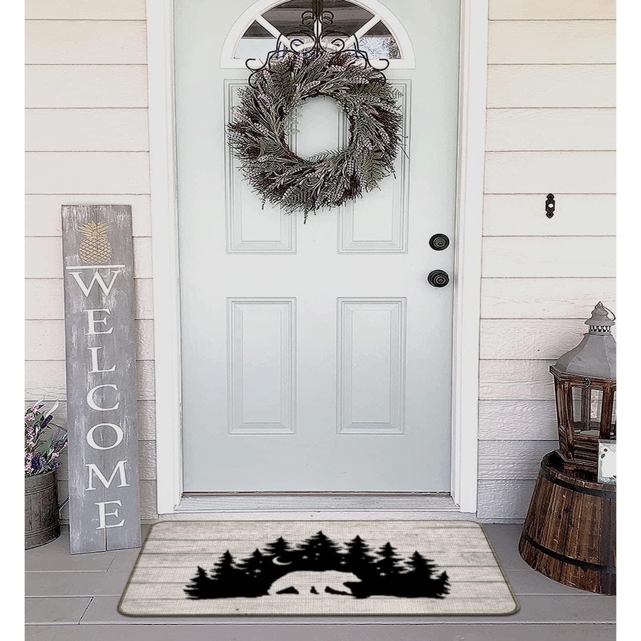 Alfombra de Entrada M-Qizi Oso 76.2x43.2cm Antideslizante