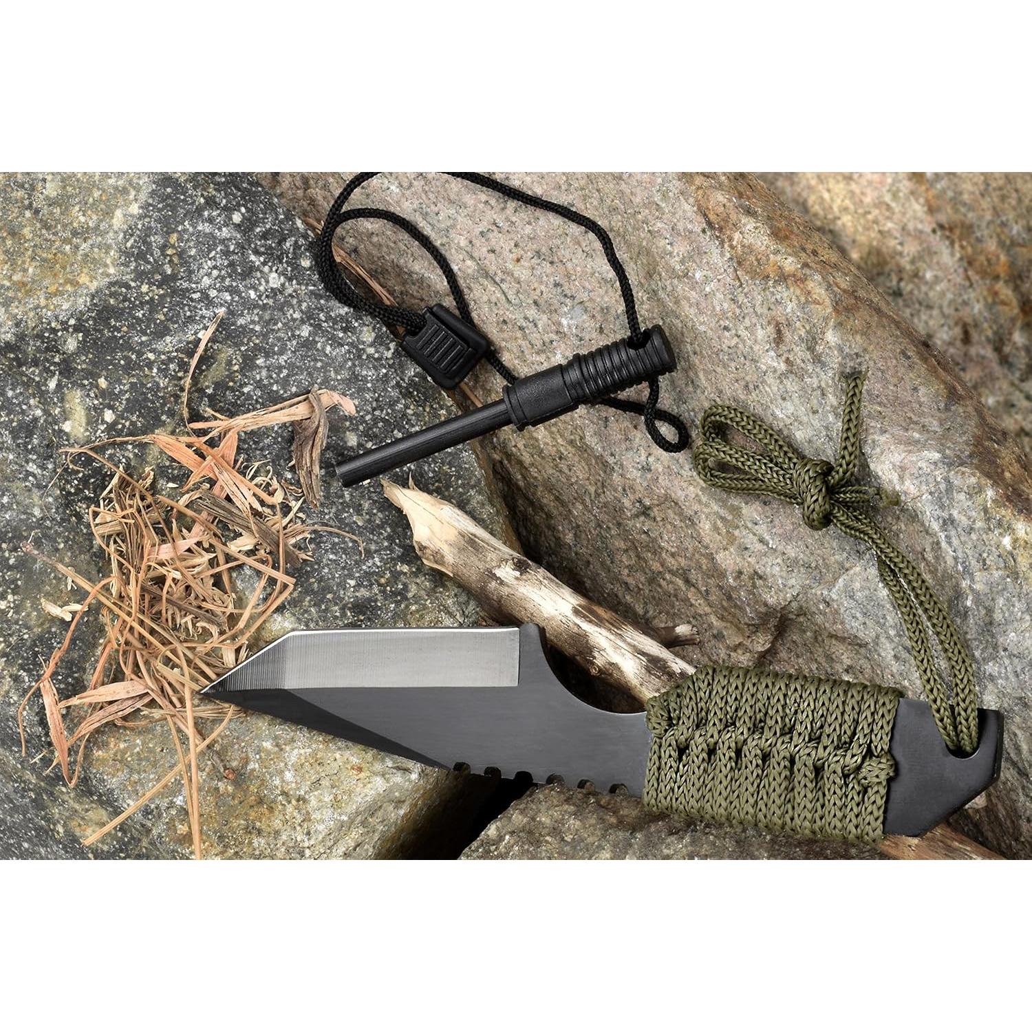Cuchillo Tanto SE KHK6320 con Encendedor y Funda - 7.62 cm