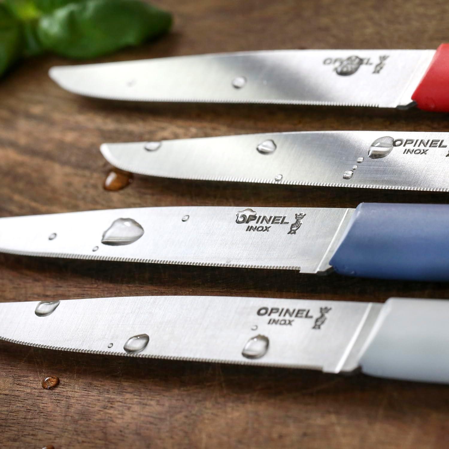 Set de 4 cuchillos de steak Opinel Bon Appetit Nube