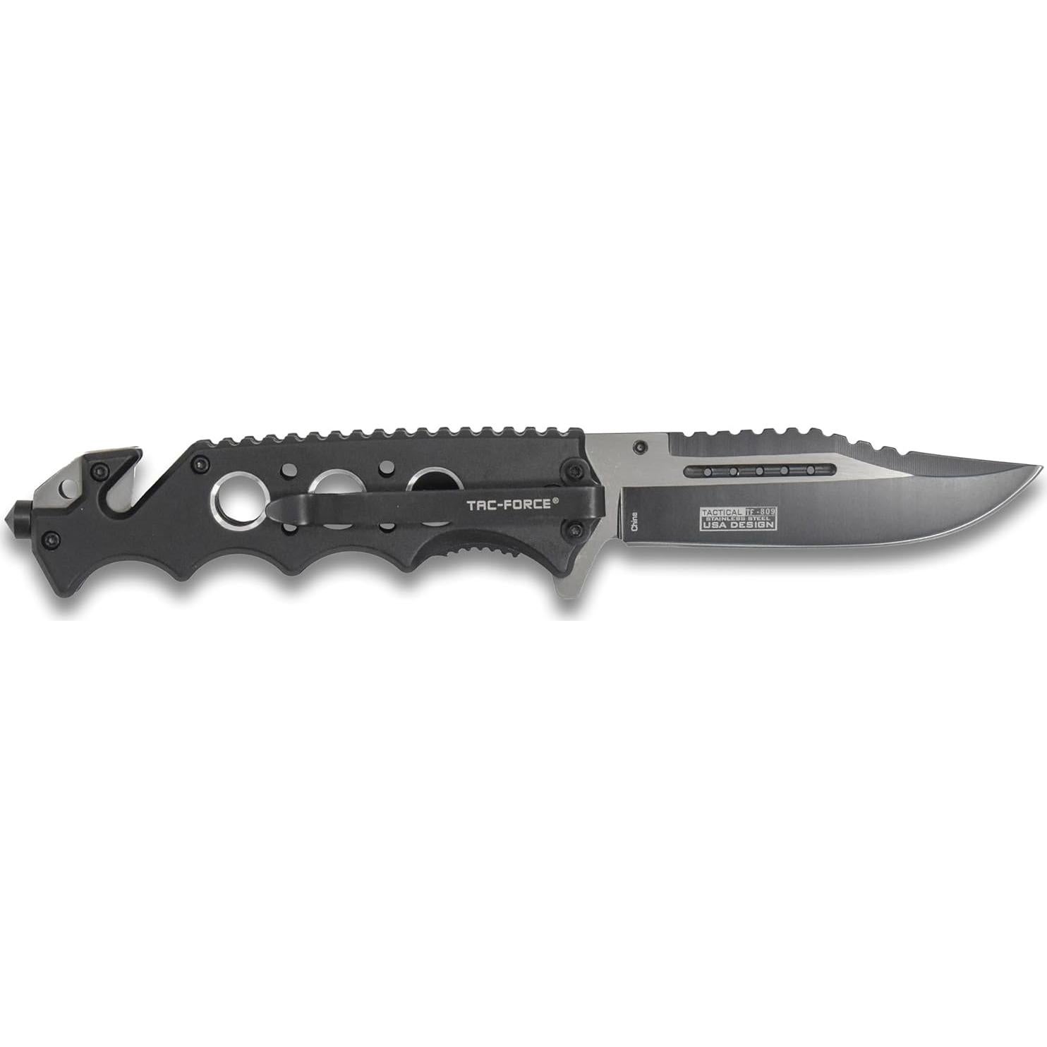 Cuchillo Plegable Tac-Force TF-809BK Acero Inoxidable Táctico