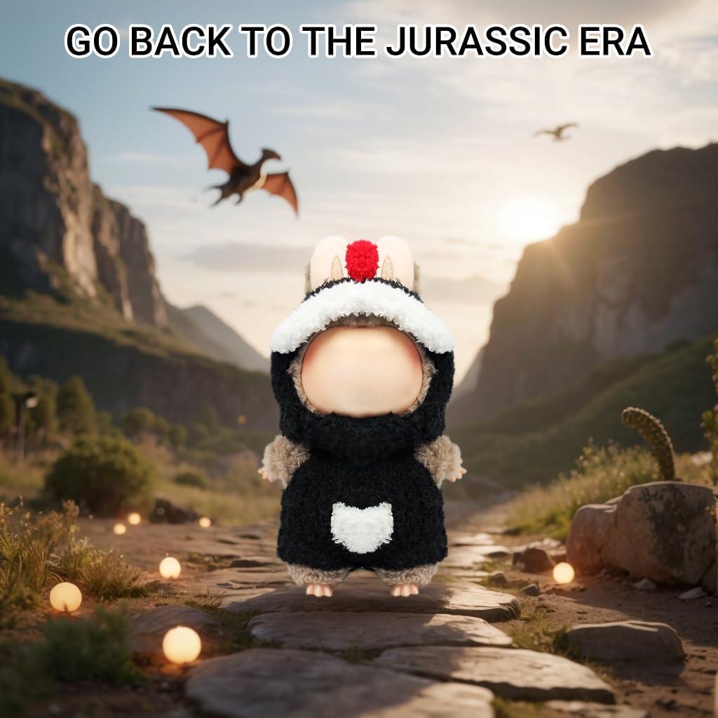 Conjunto de Ropa para Muñeca 17cm Ariker Dinosaurio Negro