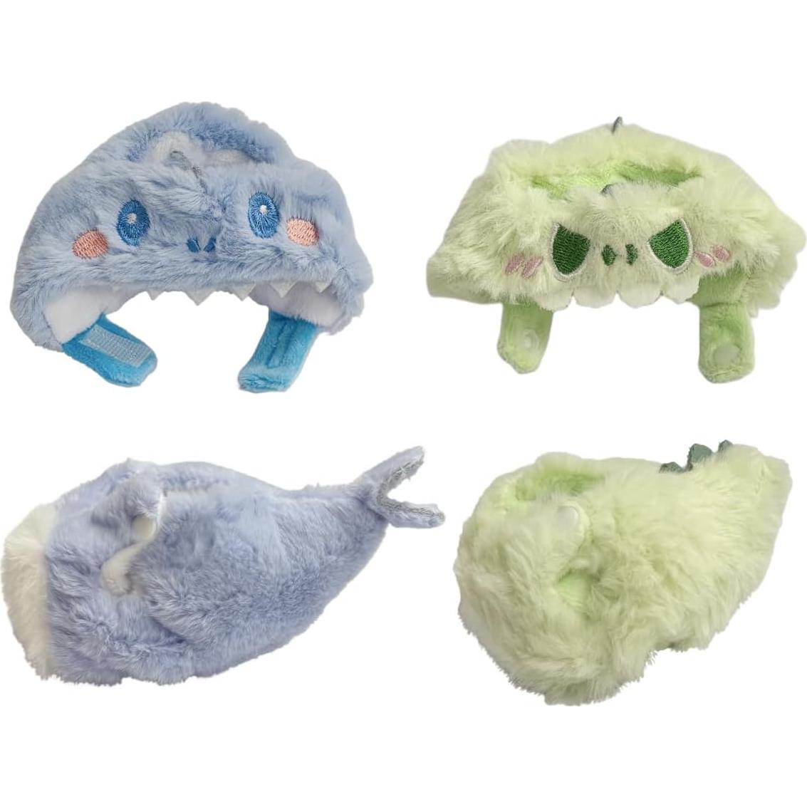 Ropa de Muñeca 17cm Dinosaurio Verde y Tiburón Azul