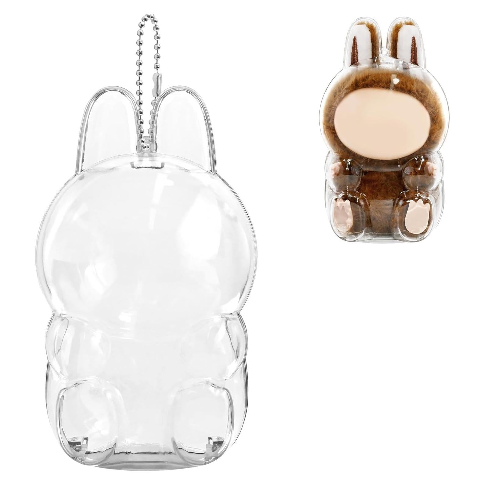 Caja de Exhibición Transparente Nasrpton para Figura Labubu