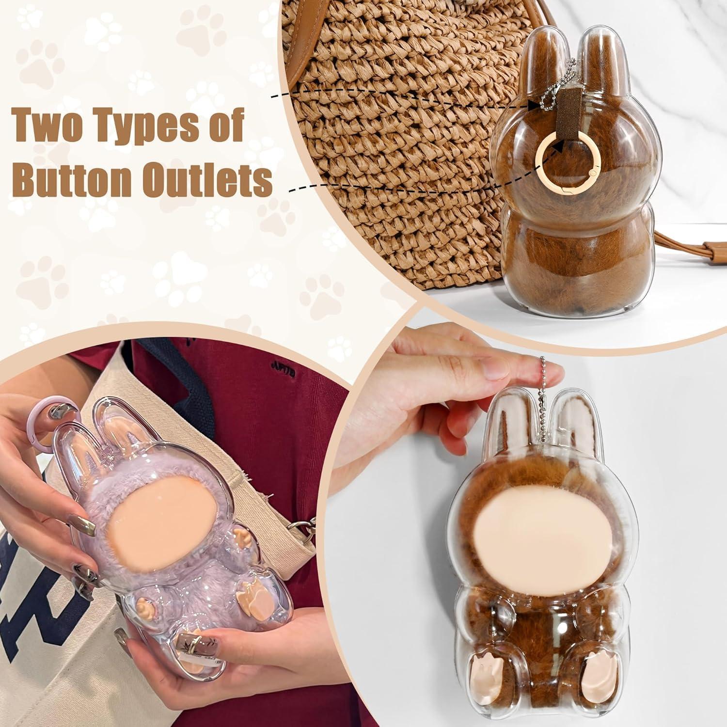 Caja de Exhibición Transparente Nasrpton para Figura Labubu