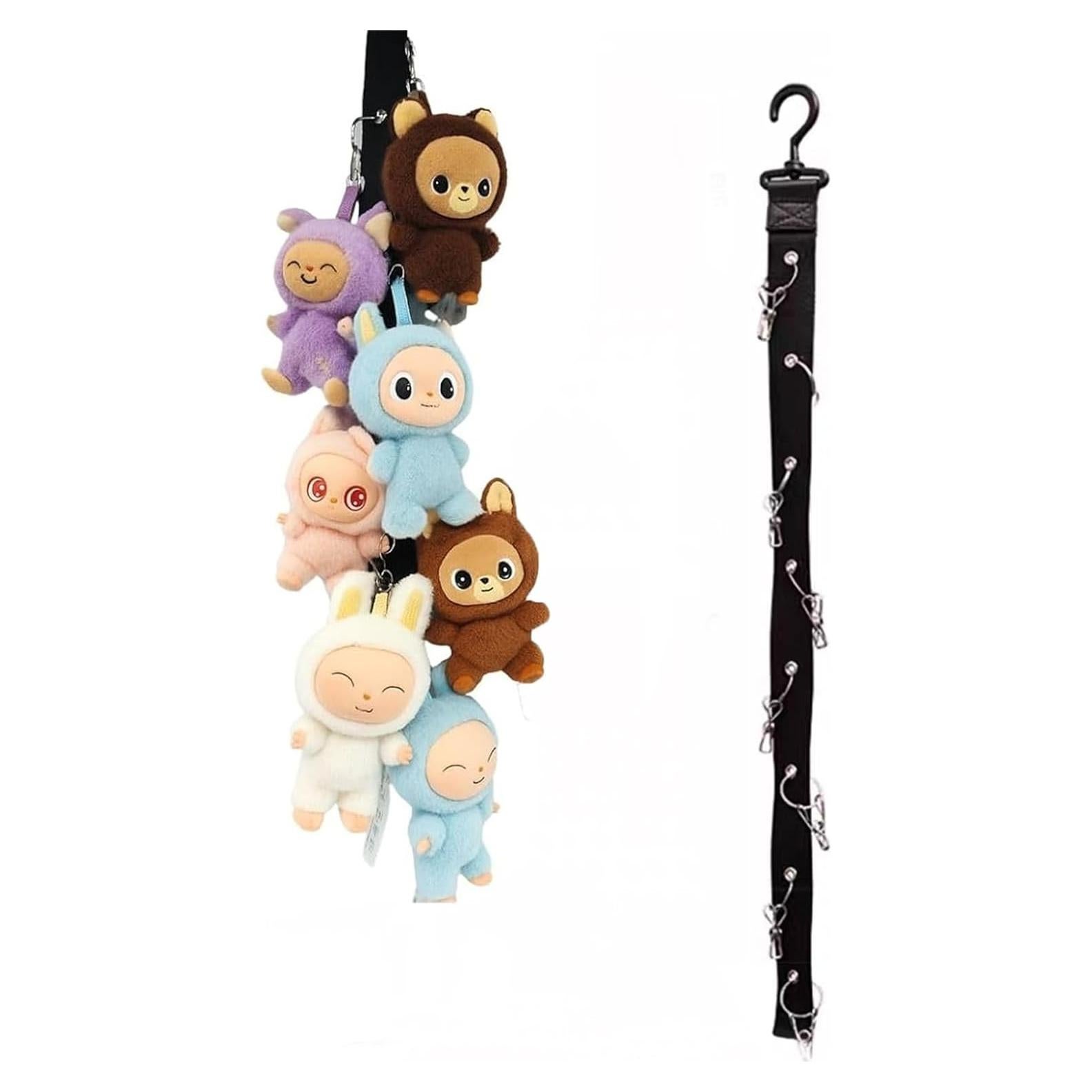Correa de exhibición de juguetes de peluche Juglok 17cm 8 clips