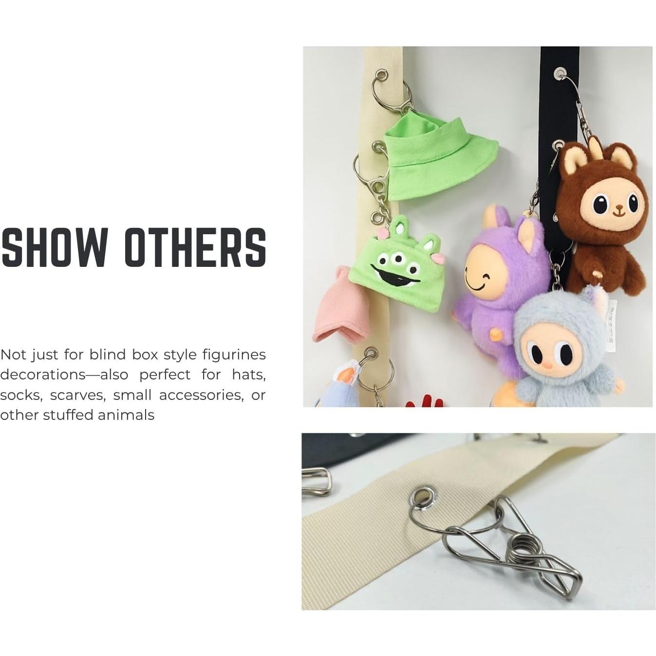 Correa de exhibición de juguetes de peluche Juglok 17cm 8 clips