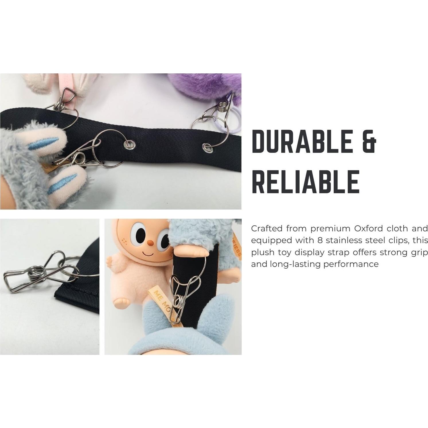 Correa de exhibición de juguetes de peluche Juglok 17cm 8 clips