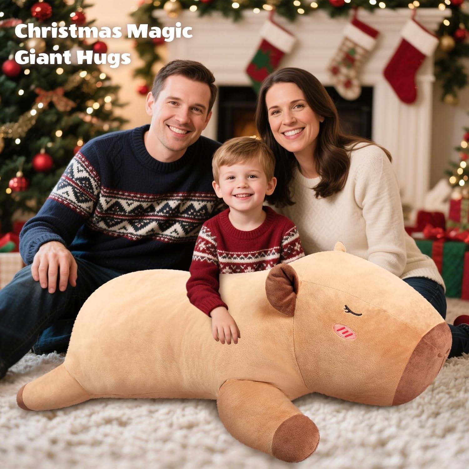 Capibara de Peluche Gigante SuzziPals 109 cm Suave y Realista