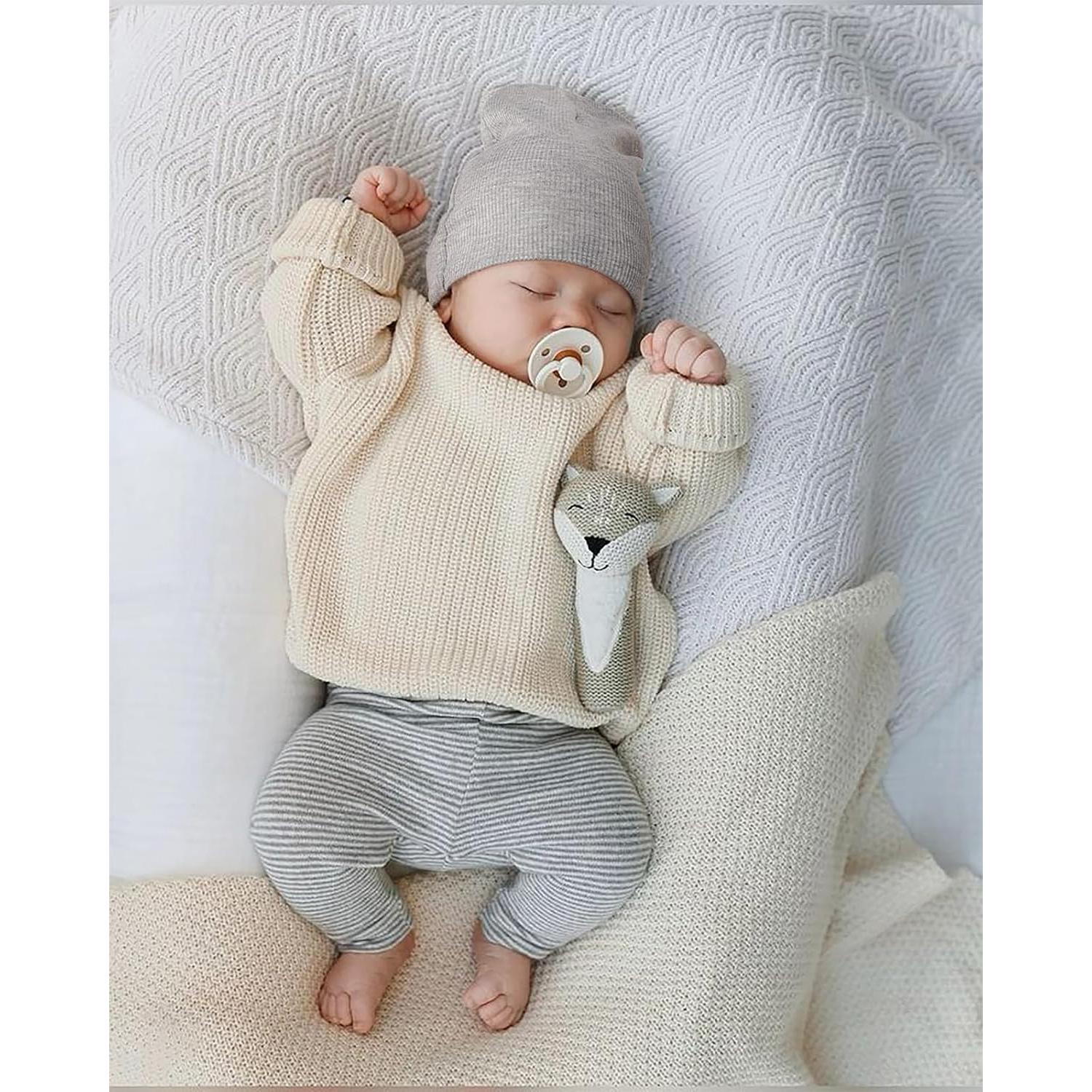 Set de 6 Gorras Beanie Suaves BQUBO para Bebés 0-24 Meses