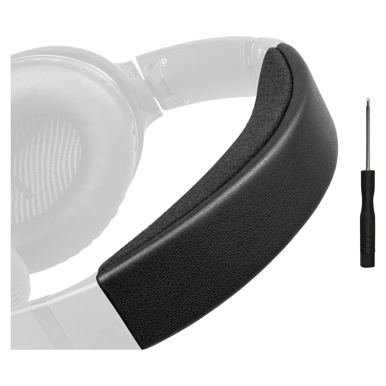 Funda de diadema SOULWIT para auriculares Bose QC35 II - Negro