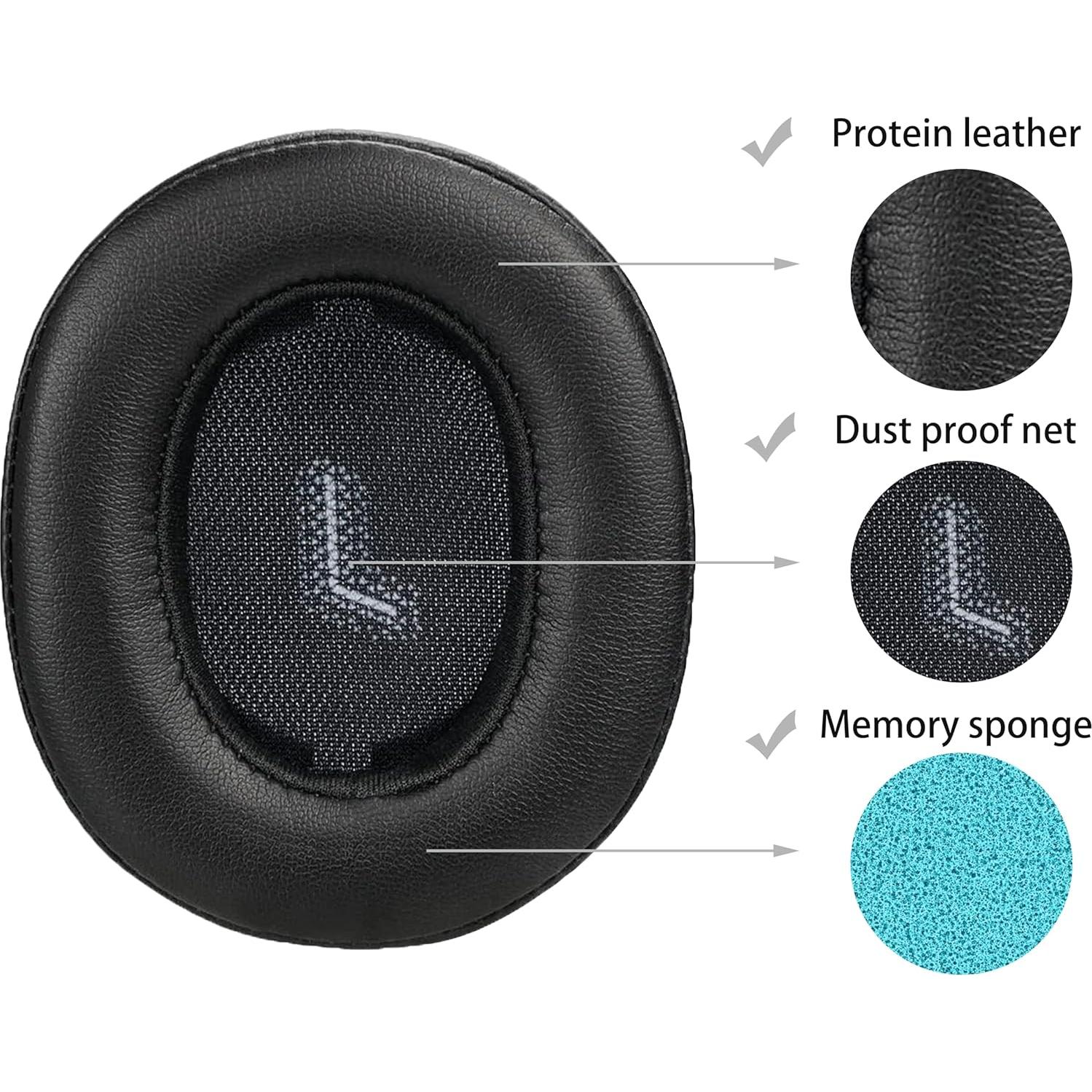 Almohadillas de Repuesto Akkiv para Auriculares JBL E55BT - Negro