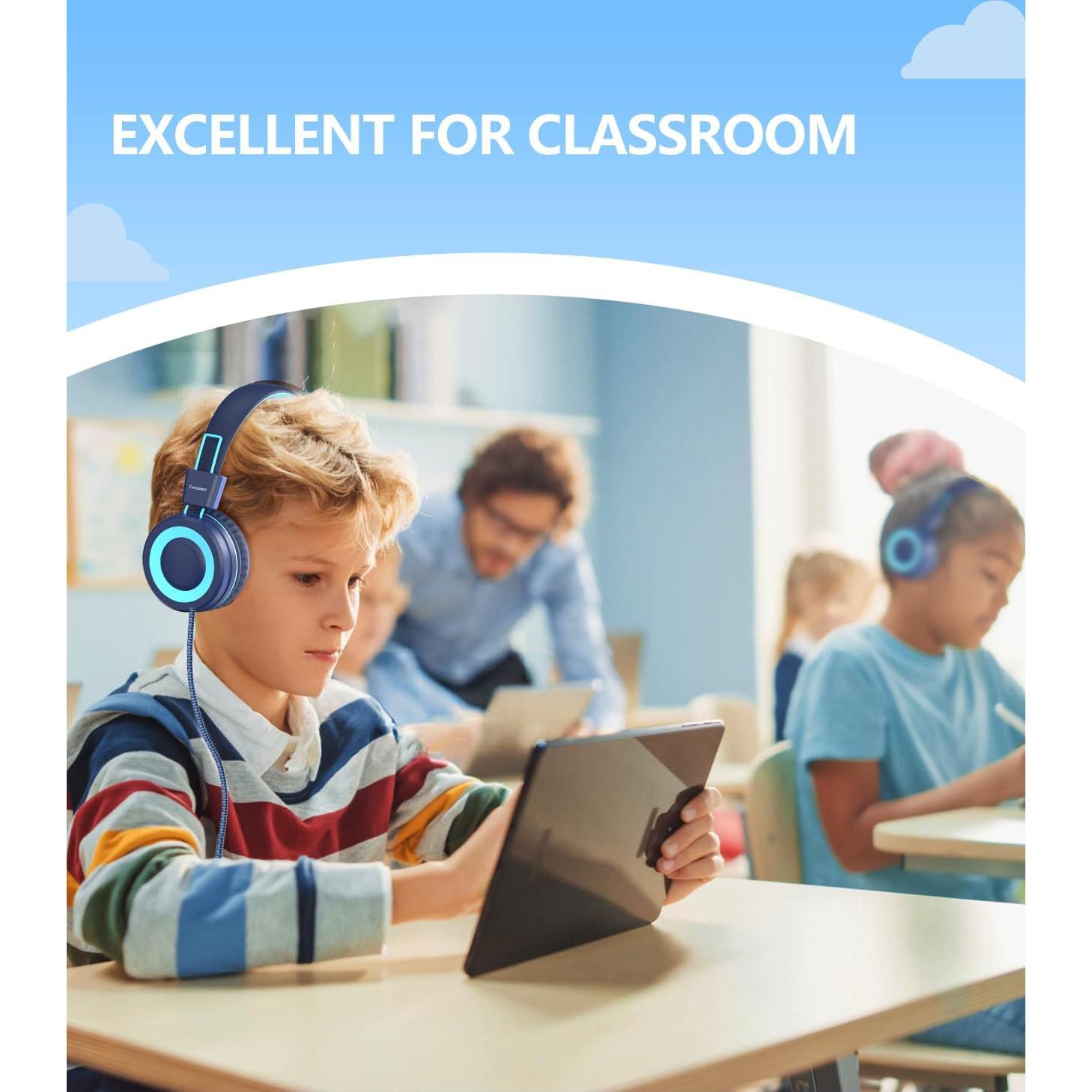 Auriculares USB Tipo C Bywulanda para Niños 94dB Plegables