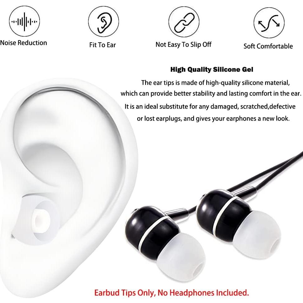 Consejos de Reemplazo de Auriculares de Silicona 9 Pares S M L