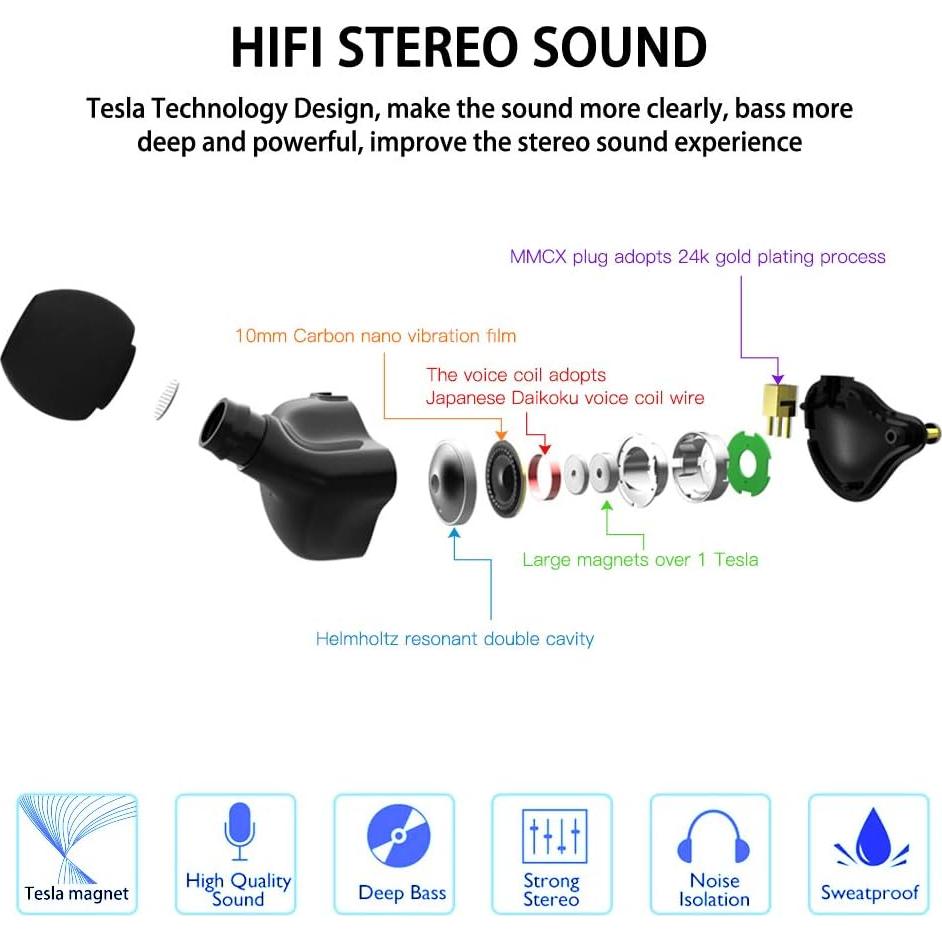 Auriculares In-Ear DCMEKA IE68 con Aislamiento de Ruido