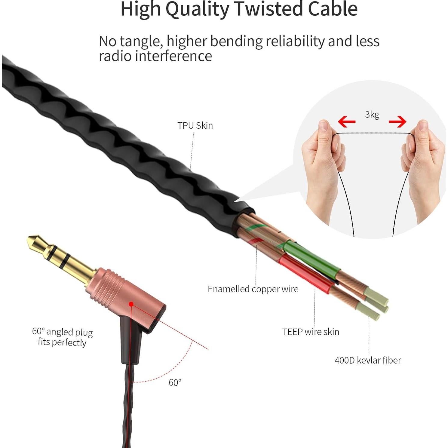 Auriculares In-Ear SoundMAGIC E80 HiFi Estéreo Aislantes de Ruido