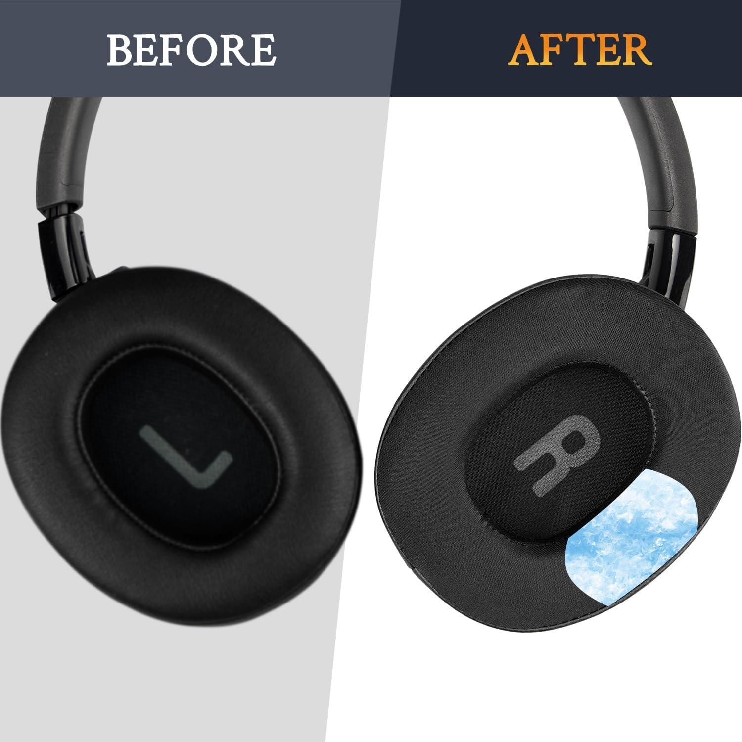 Almohadillas de Gel SOULWIT para Auriculares JBL Tune 700BT/710BT/720BT - Negro