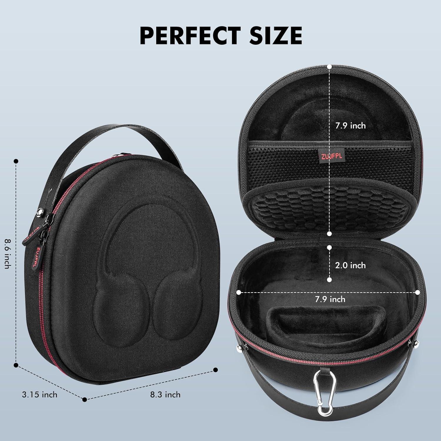Funda Dura EVA para Auriculares JBL TUN 670NC y Live 670NC - Negro