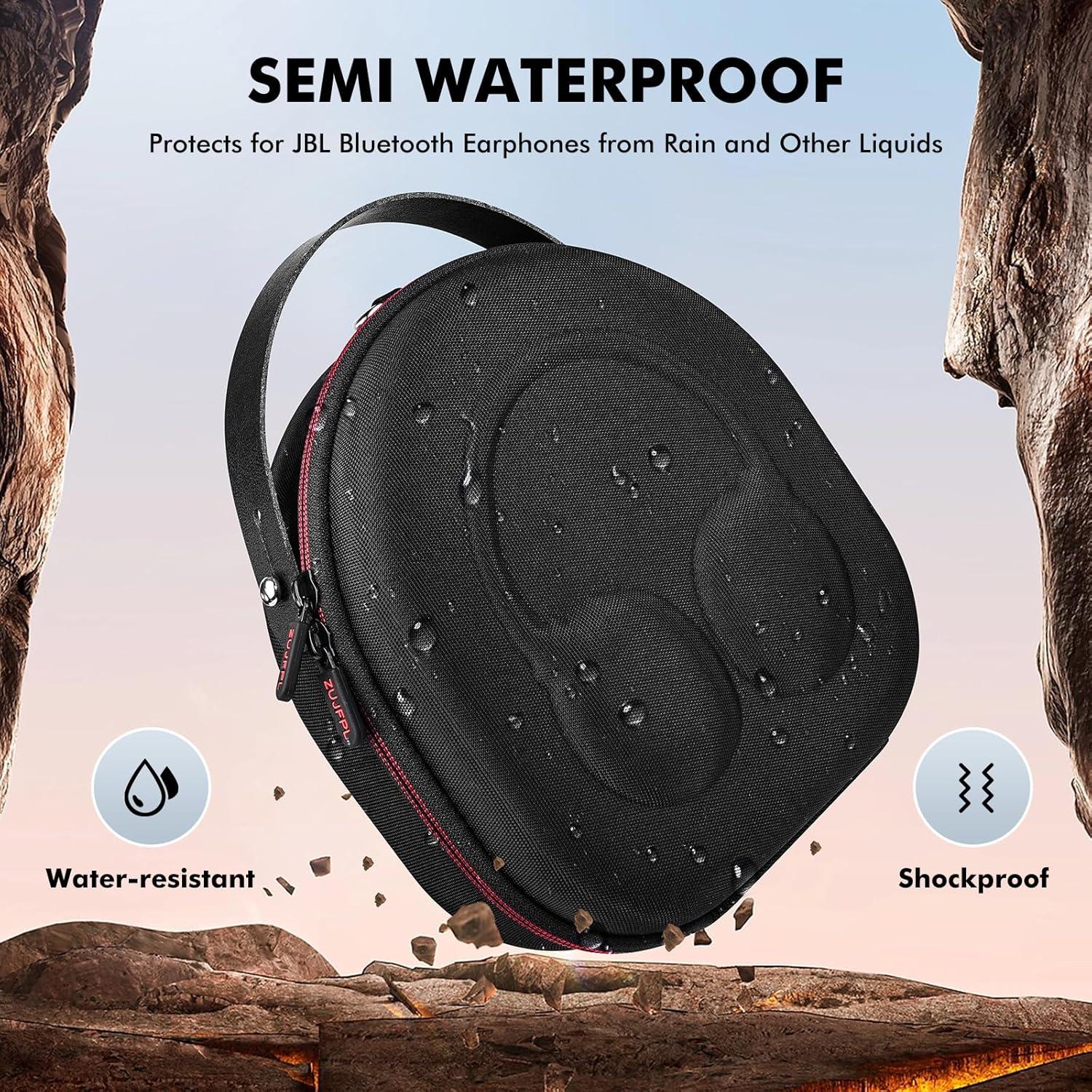 Funda Dura EVA para Auriculares JBL TUN 670NC y Live 670NC - Negro