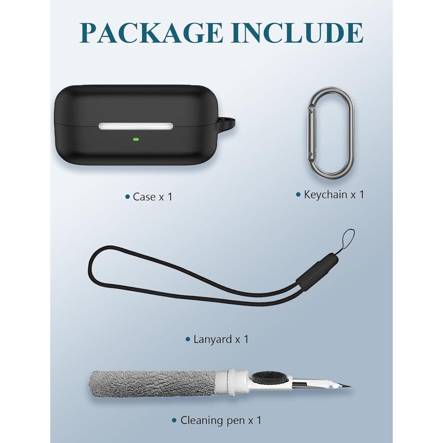 Funda de Silicona para Auriculares Sony WF-C510 - Negro