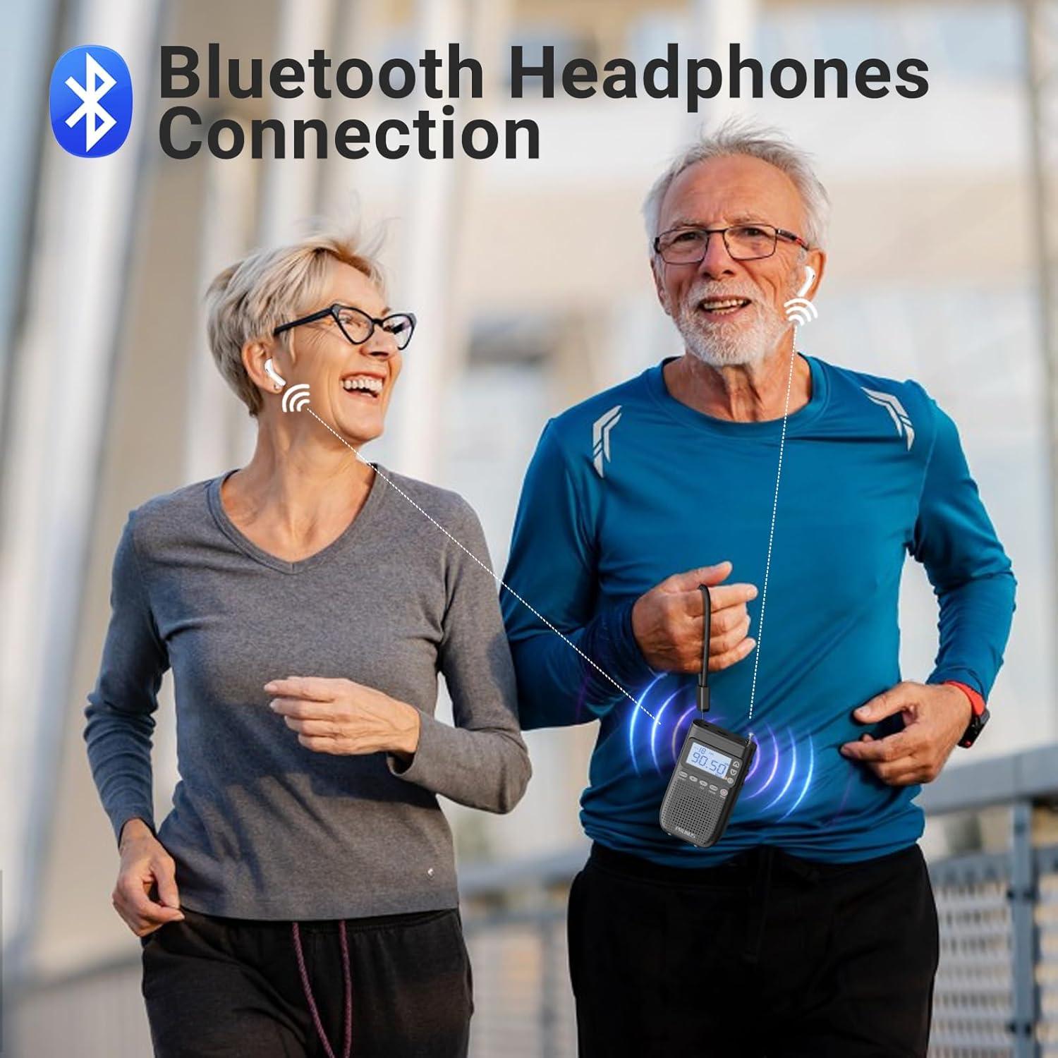 Radio Portátil PRUNUS J-618 AM FM Bluetooth 2000mAh