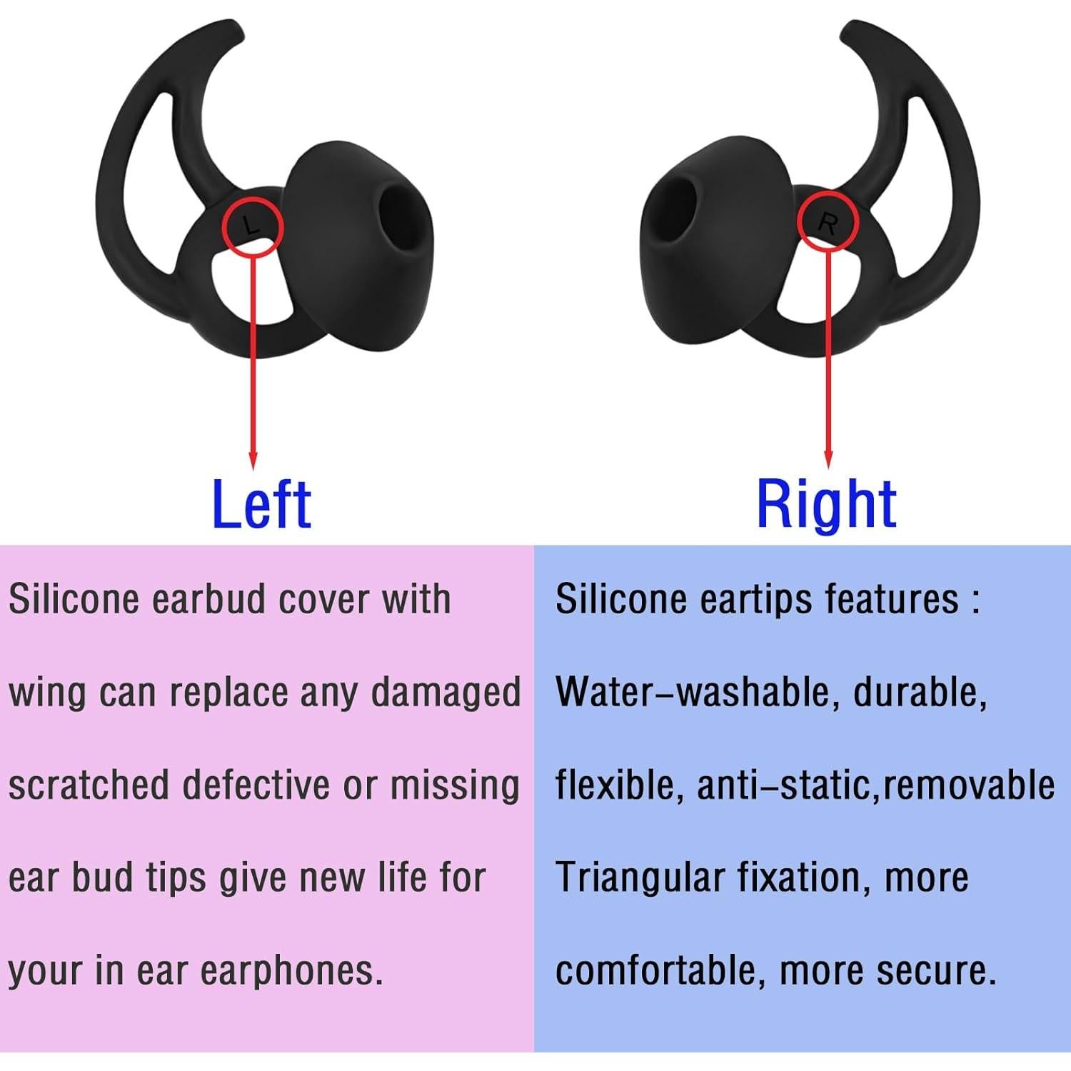 Consejos de Reemplazo de Auriculares Silicona WKYMY para Bose
