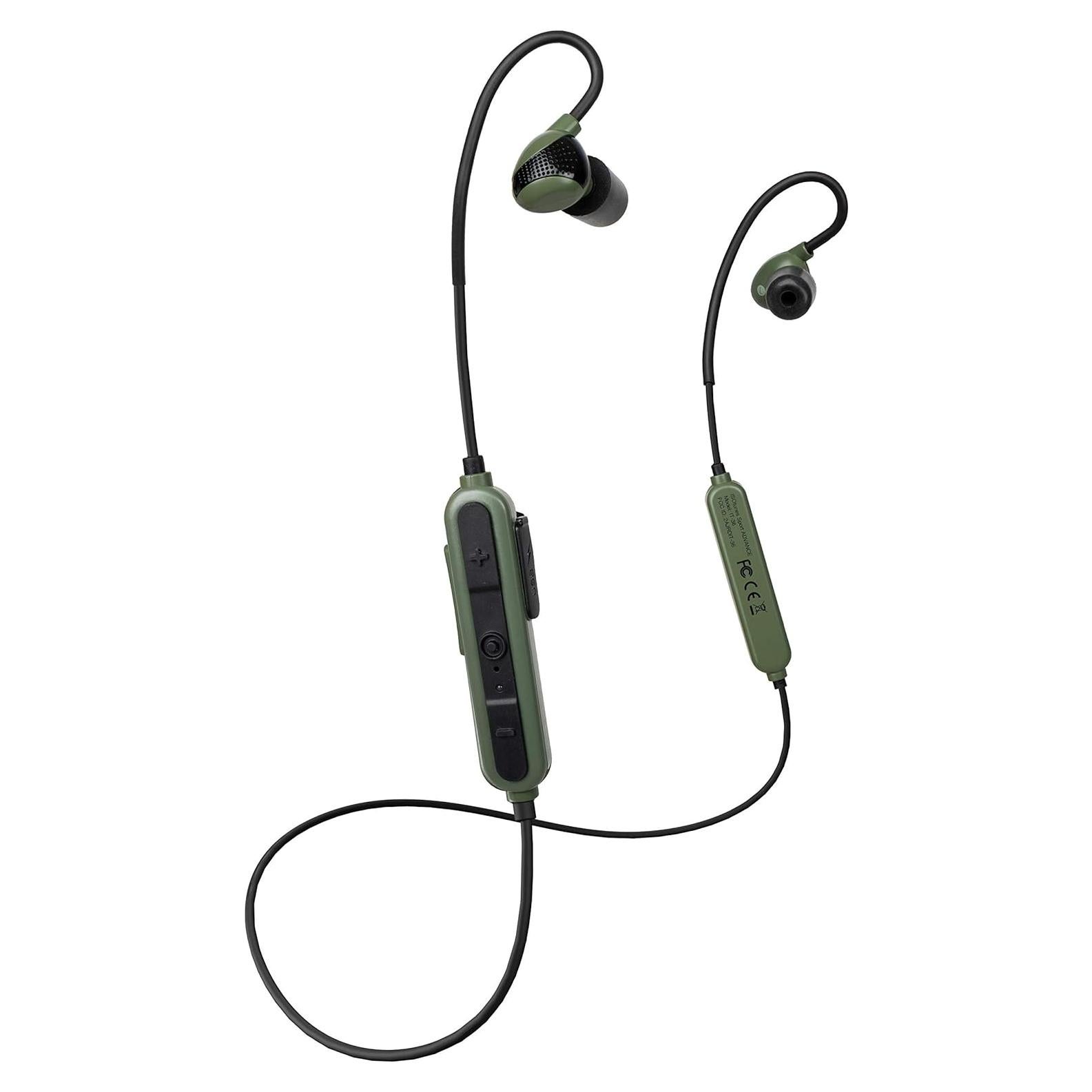 Auriculares ISOtunes Sport ADVANCE BT Verde OD - Protección Auditiva Bluetooth