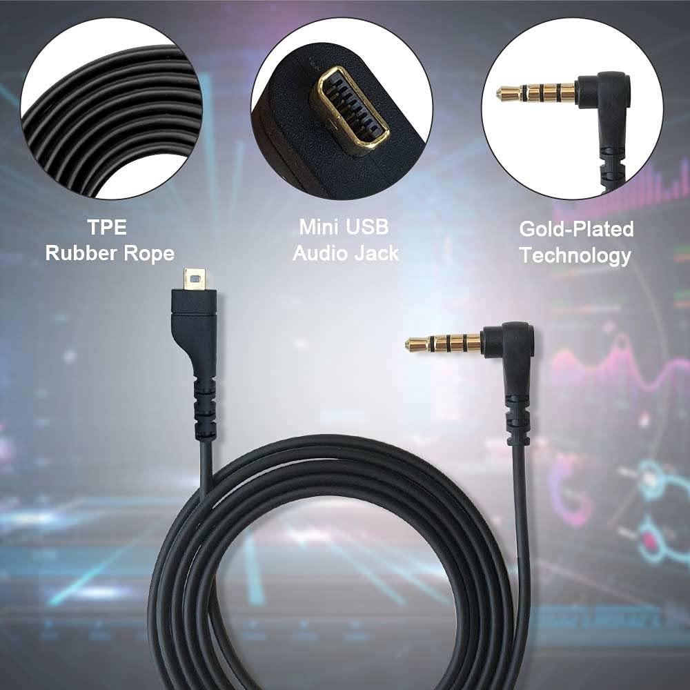Cable de Audio QJYTH 1.5m para Auriculares SteelSeries Arctis