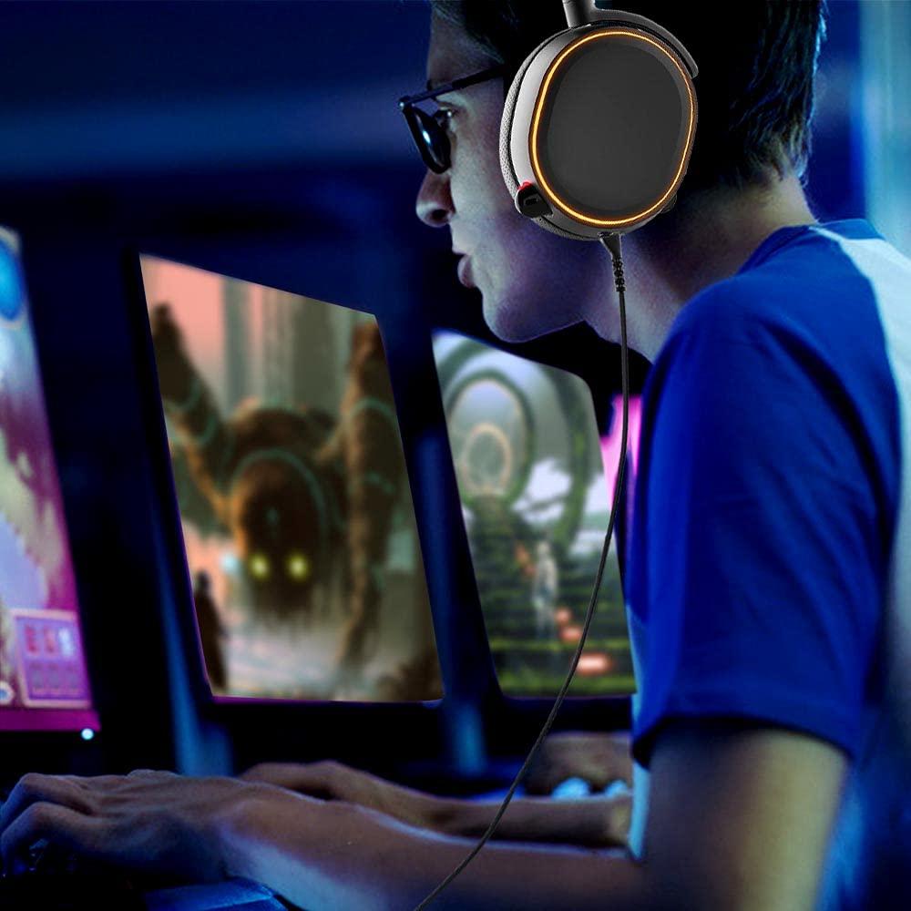 Cable de Audio QJYTH 1.5m para Auriculares SteelSeries Arctis