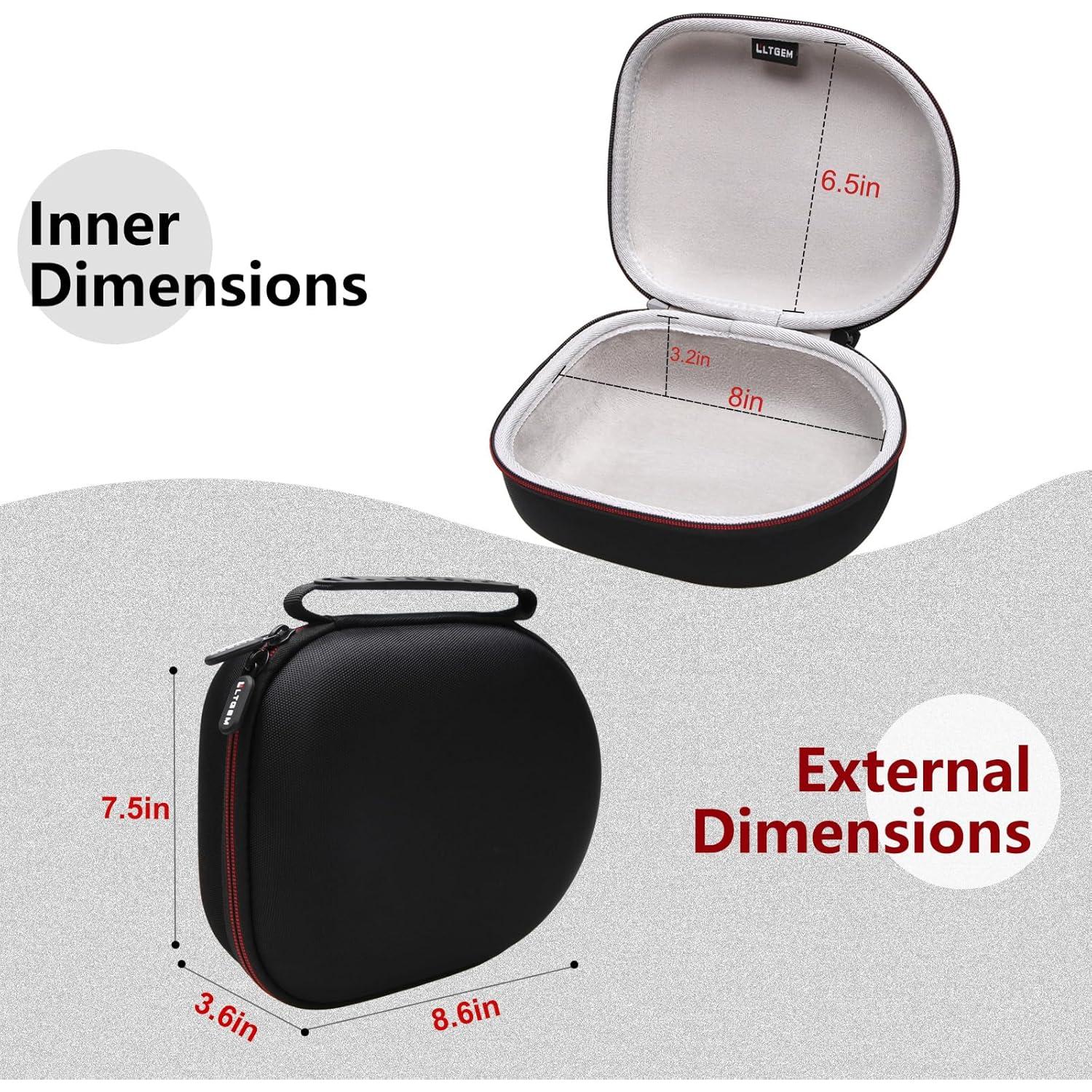 Funda universal para auriculares LTGEM negra - Protección EVA