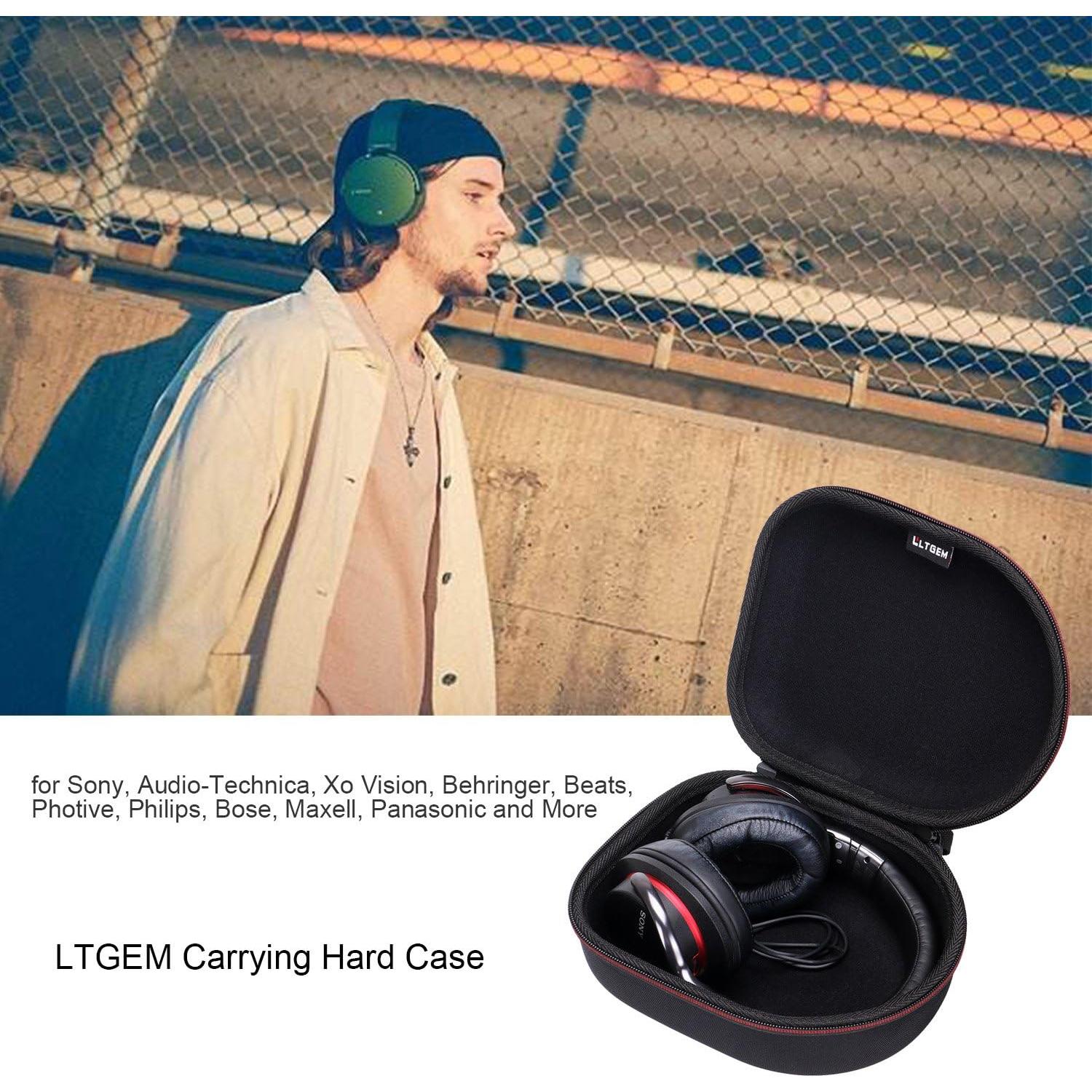 Funda universal para auriculares LTGEM negra - Protección EVA