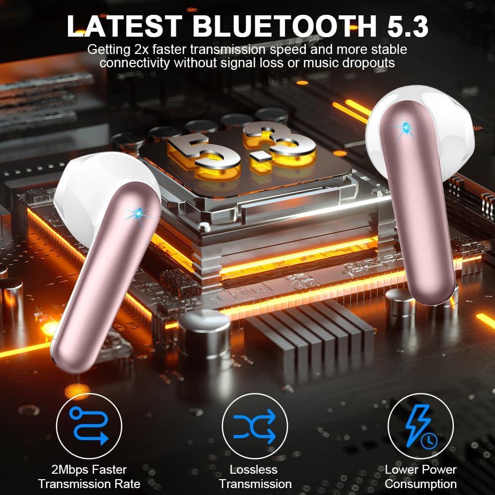 Auriculares Inalámbricos Bluetooth 5.3 Drsaec J55 IP7 50H