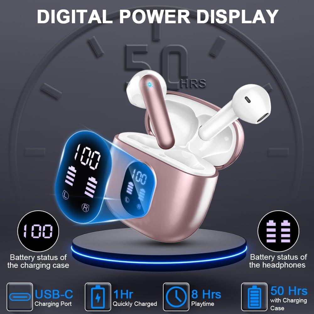 Auriculares Inalámbricos Bluetooth 5.3 Drsaec J55 IP7 50H