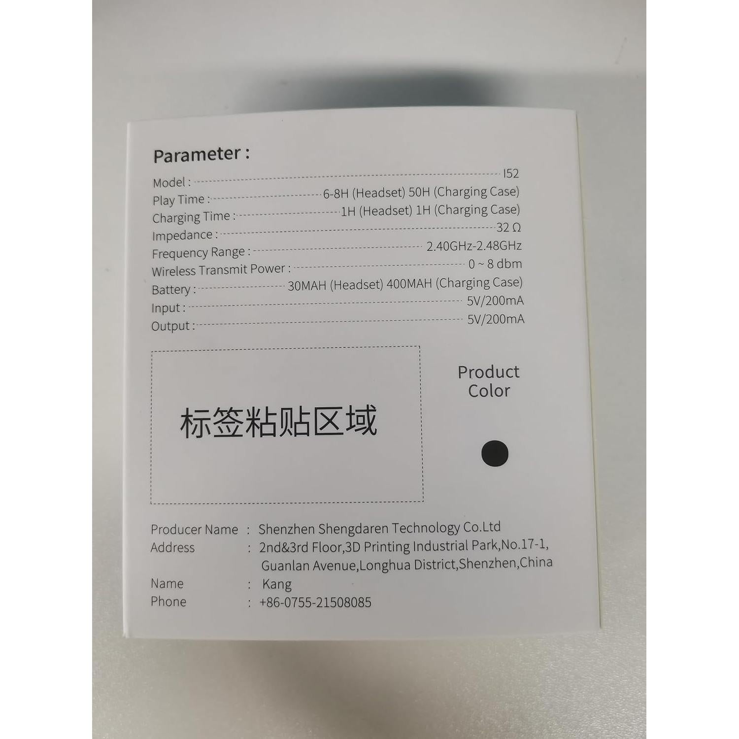 Auriculares Inalámbricos Bluetooth 5.3 Drsaec J55 IP7 50H