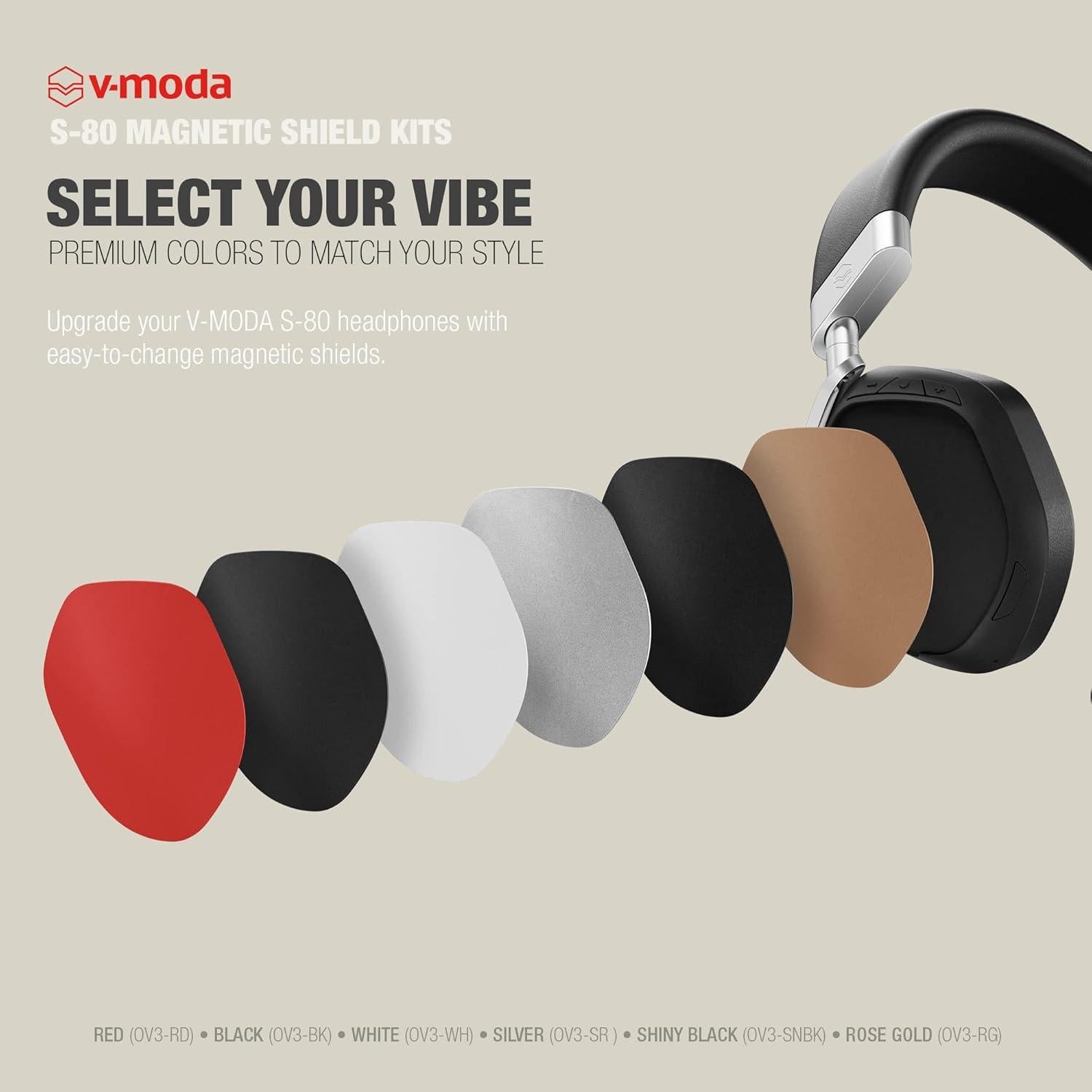 Kits de Escudo Magnético V-MODA S-80 | Personaliza tus Auriculares