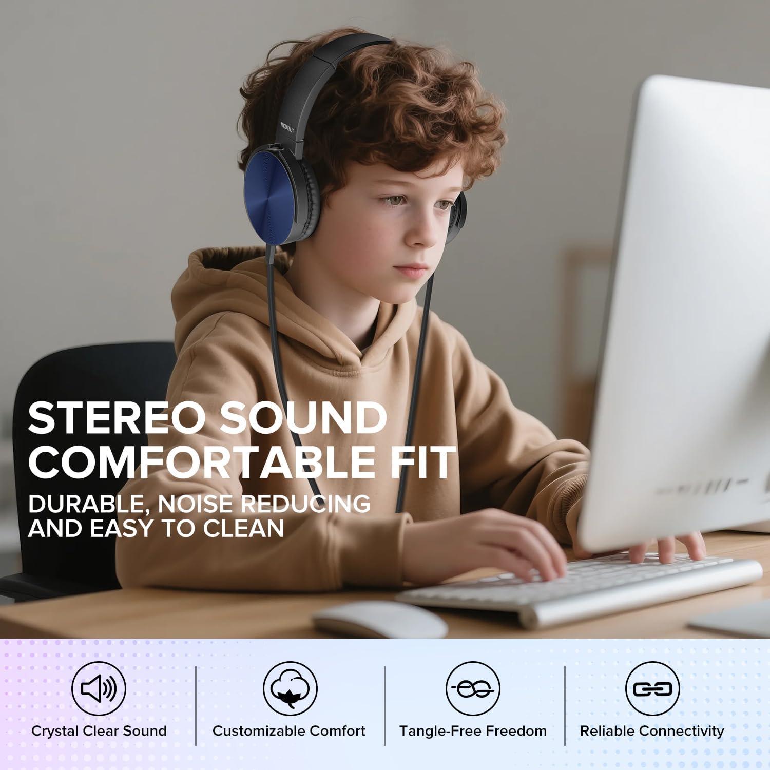 Auriculares para Niños MKDTNJT HTC004 - Paquete de 5 Colores