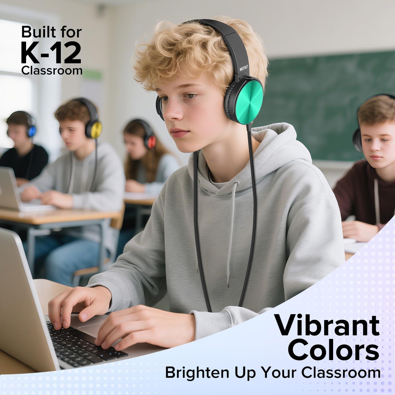 Auriculares para Niños MKDTNJT HTC004 - Paquete de 5 Colores