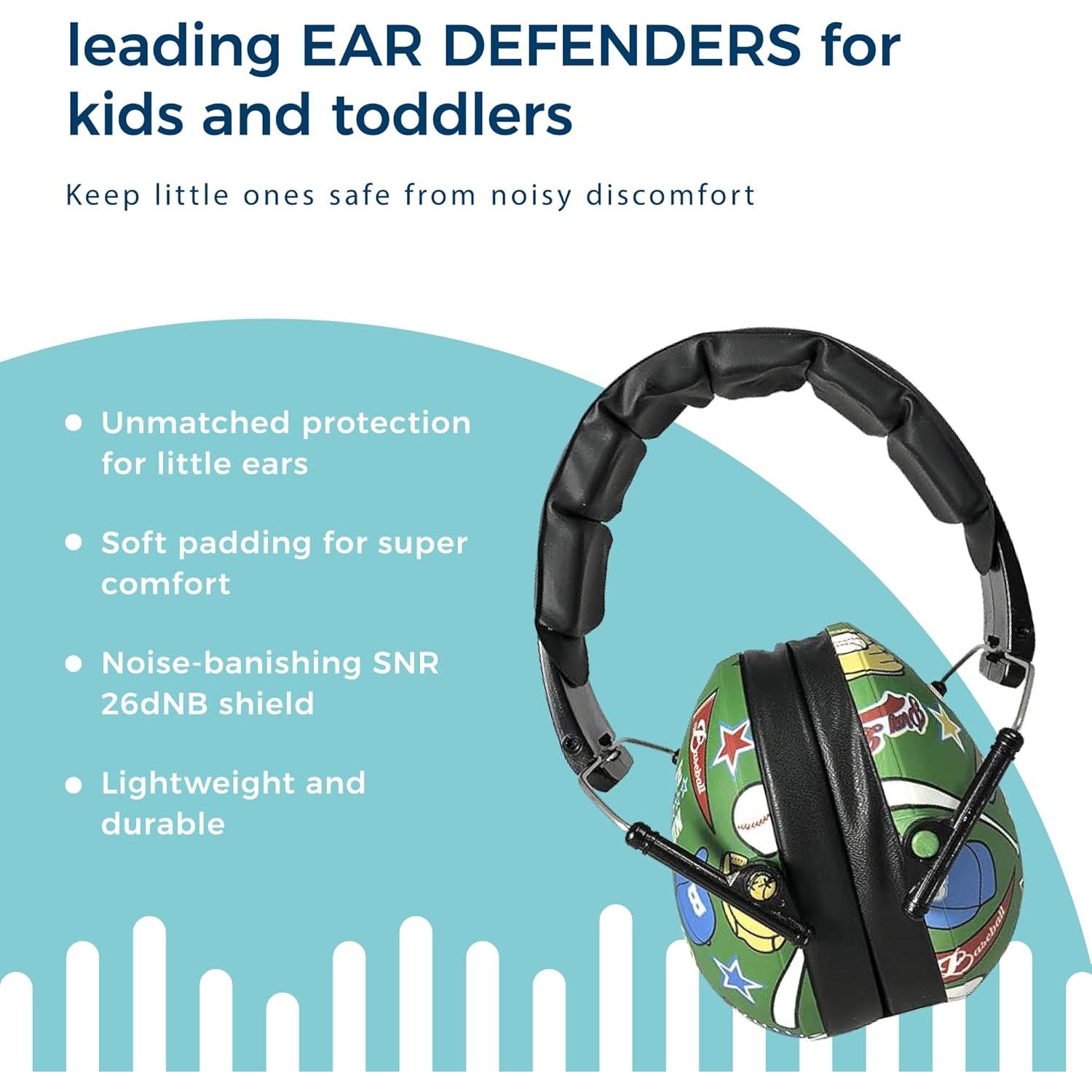 Auriculares Baby Banz para Niños - Protección Auditiva NRR 33.8dB
