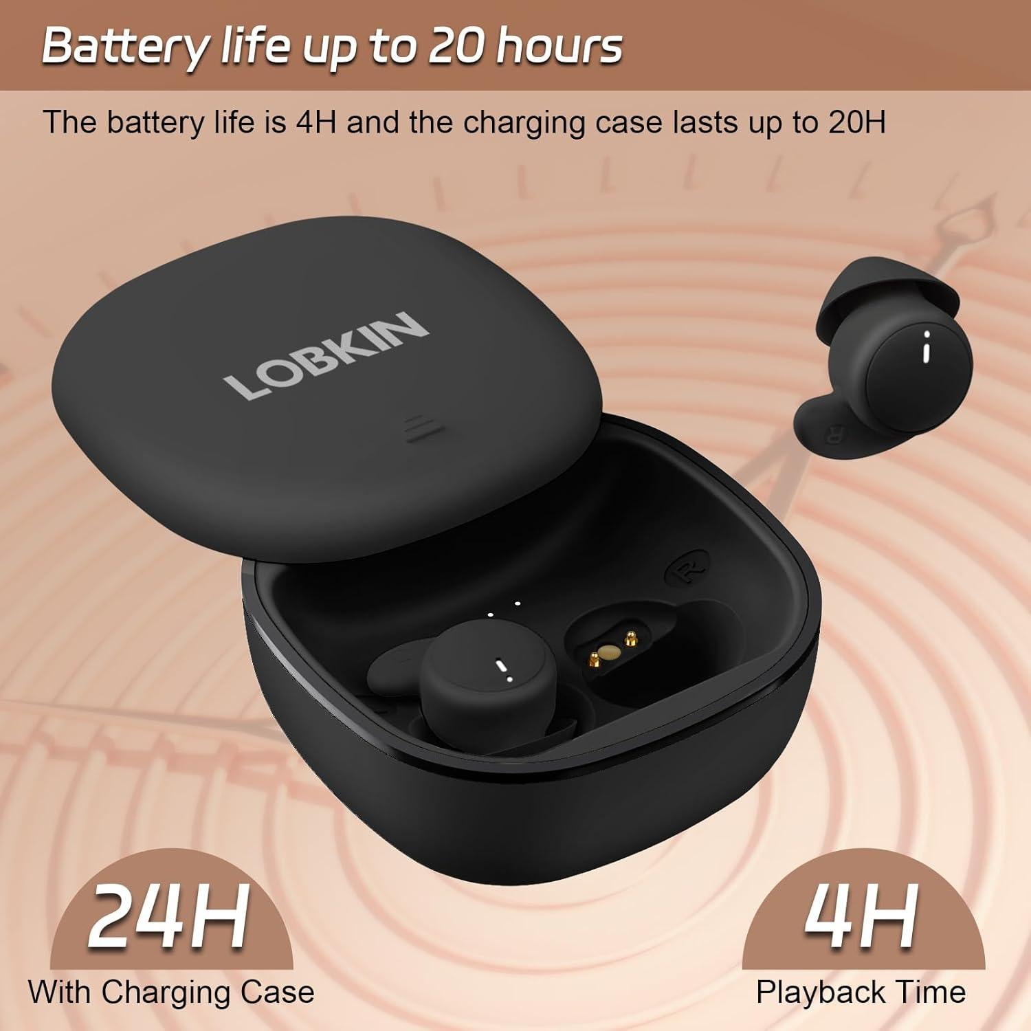 Auriculares Inalámbricos LOBKIN S8+ para Dormir, Bluetooth 5.4