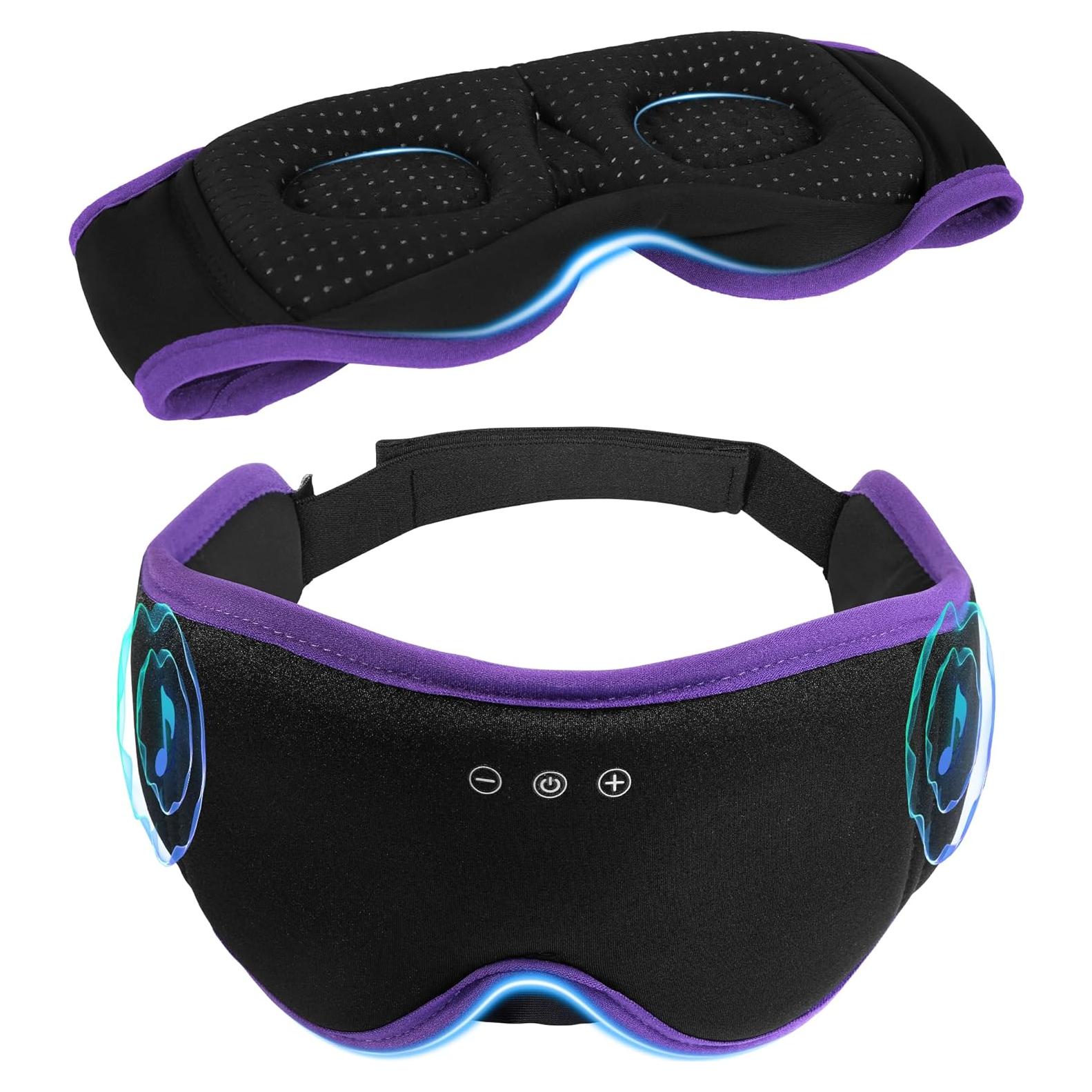 Máscara de Sueño Bluetooth 5.4 LC-dolida 3D Ajustable