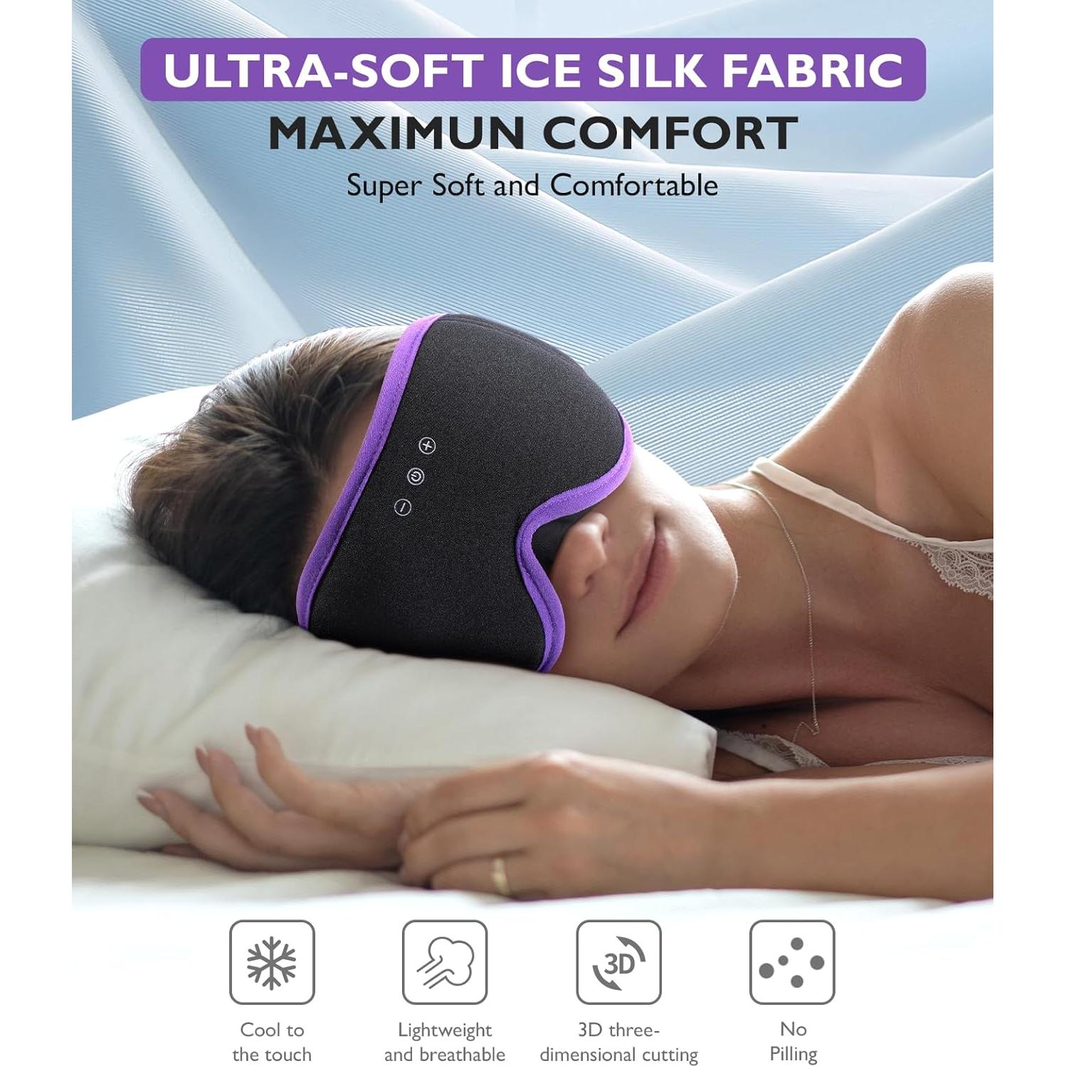 Máscara de Sueño Bluetooth 5.4 LC-dolida 3D Ajustable